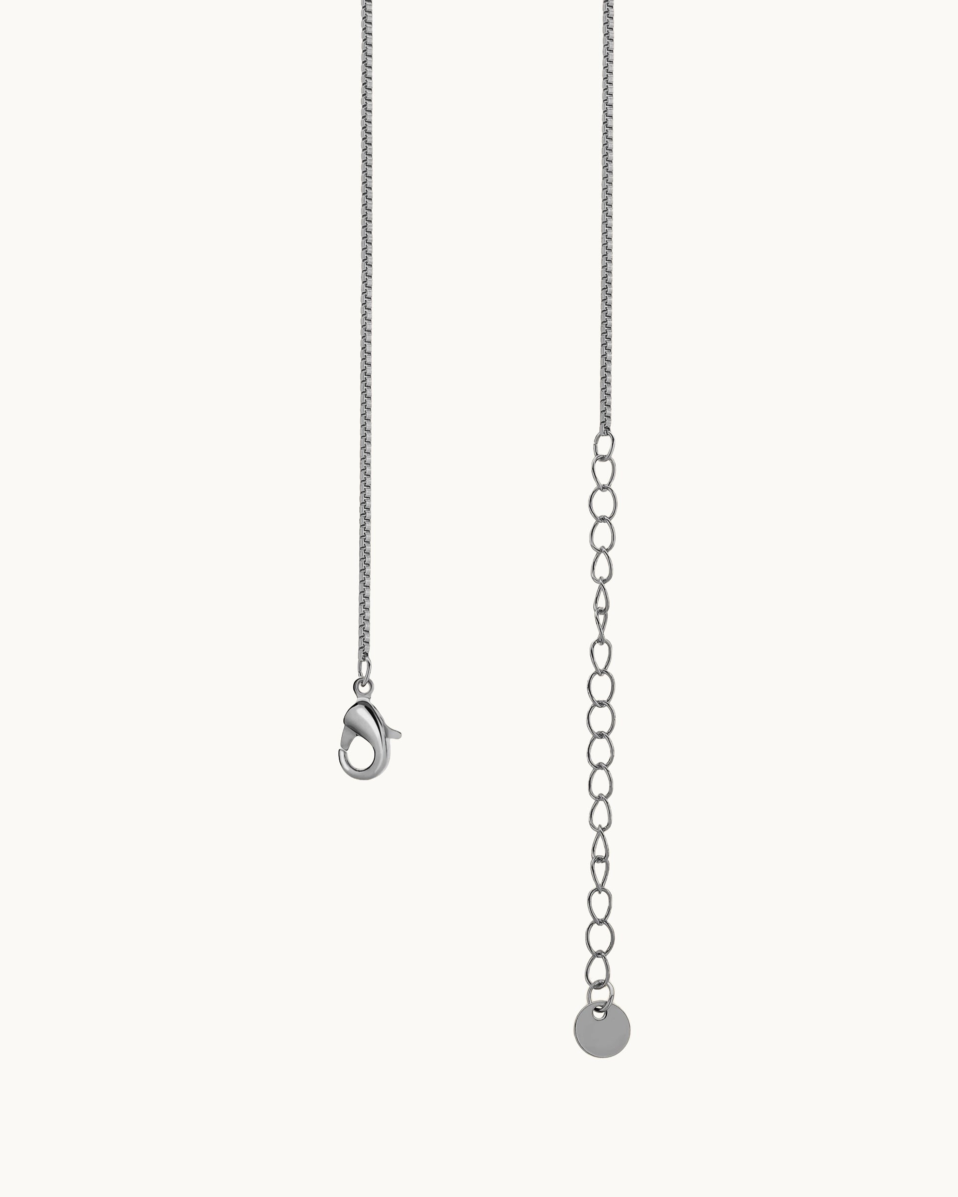 Aqua Bubble Initial 'O' Necklace in Silver