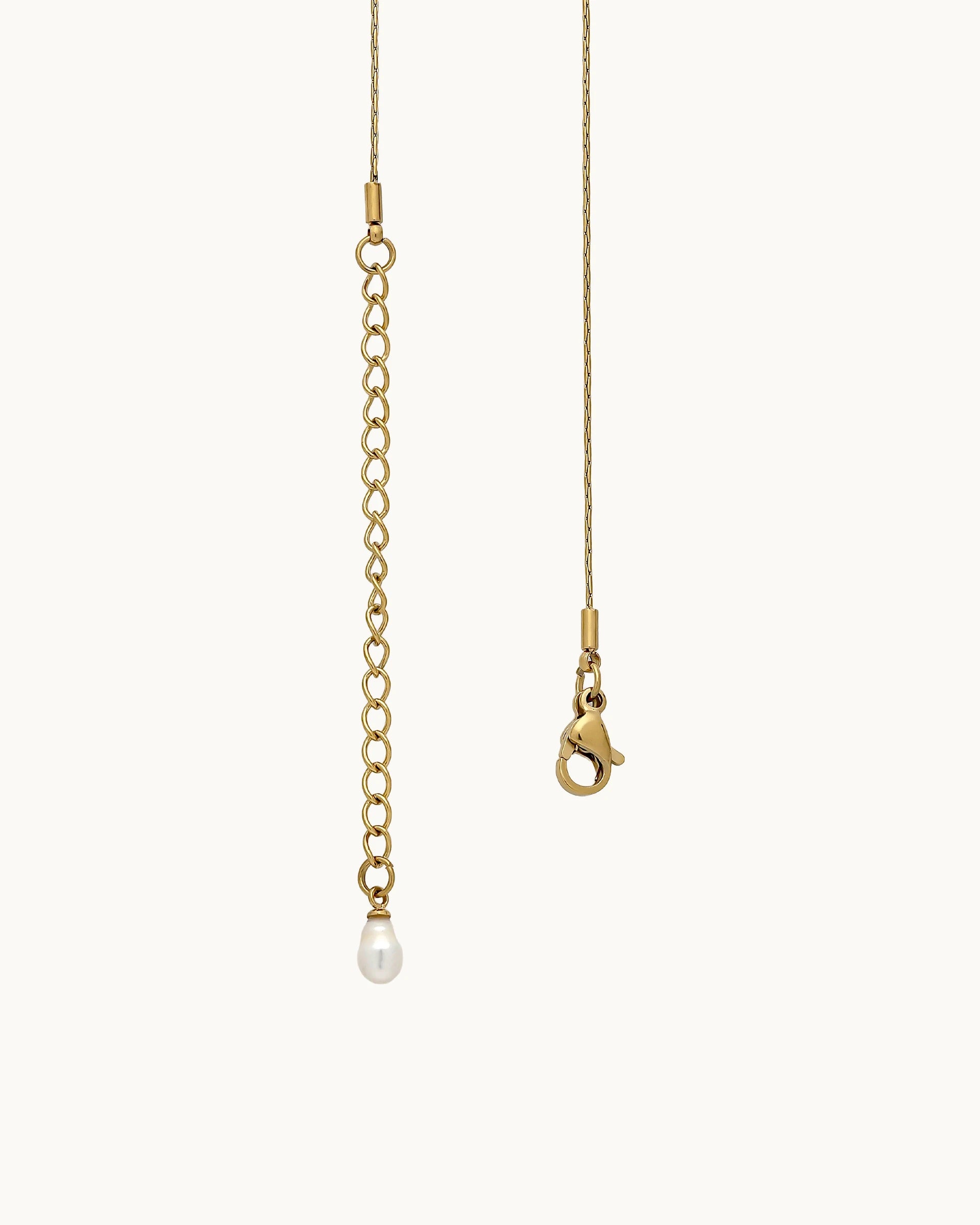 Doreen Pearl Necklace in Gold