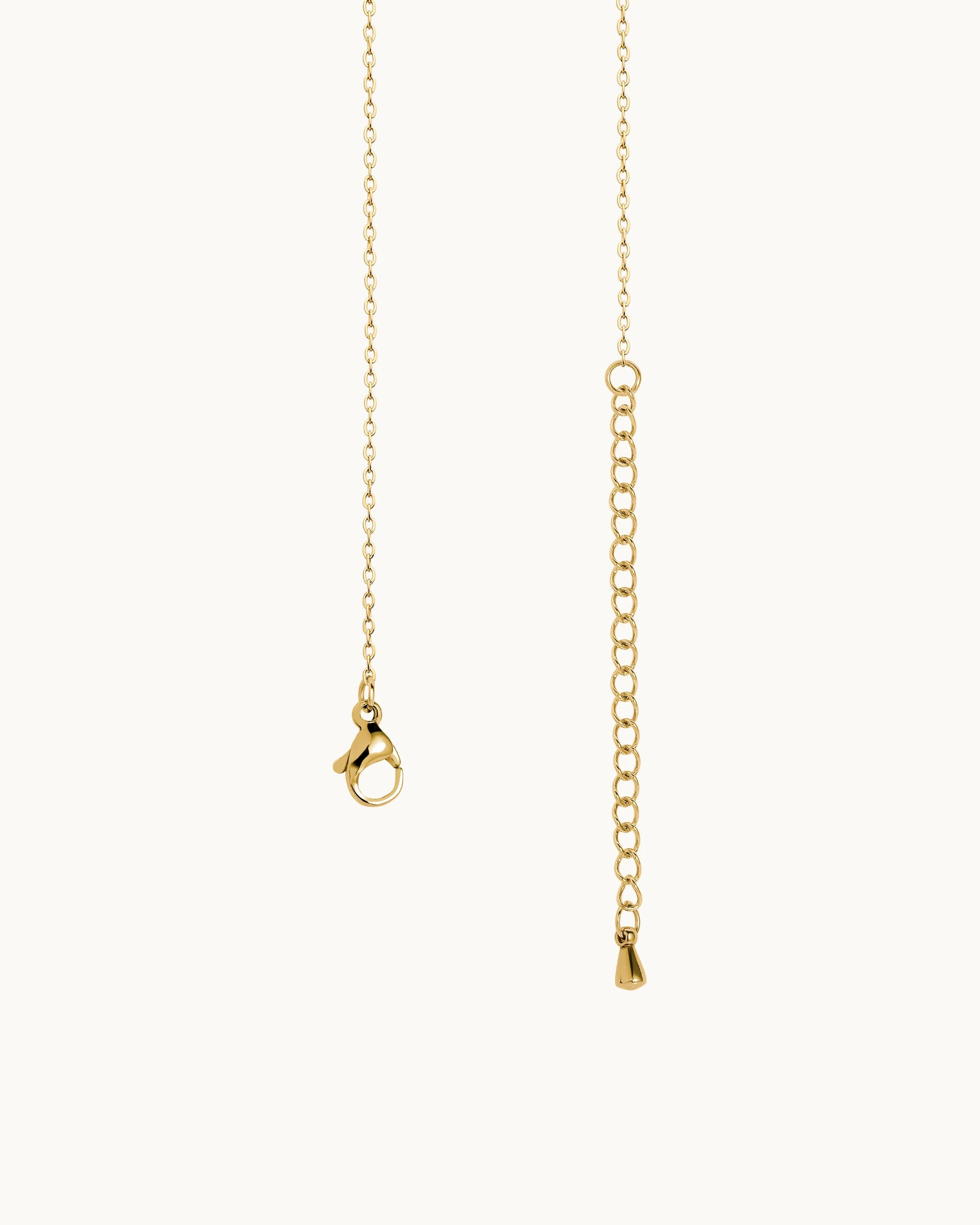 Mini Pavé Bubble Initial 'A' Necklace in Gold