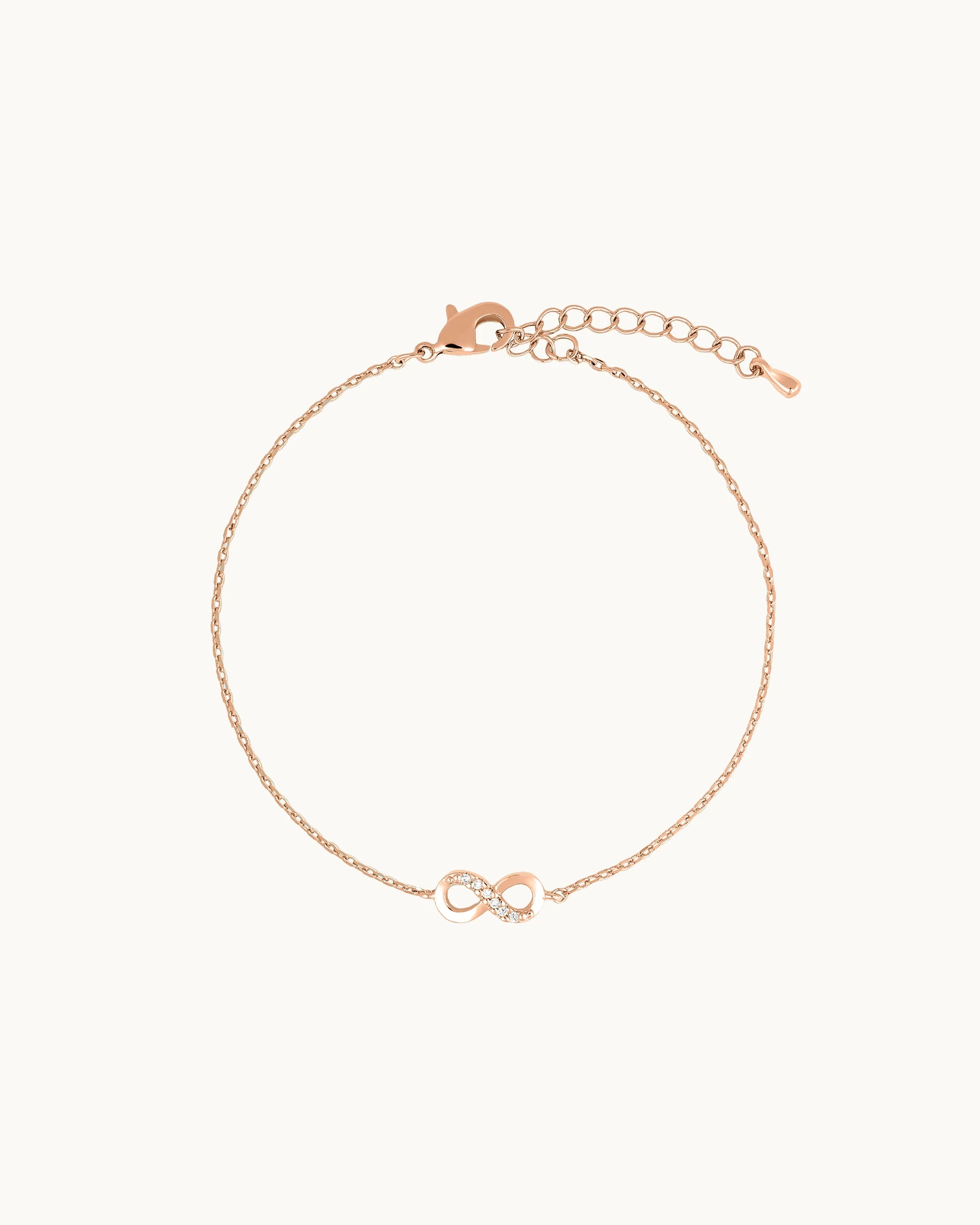Amara Infinity Bracelet in Rose Gold