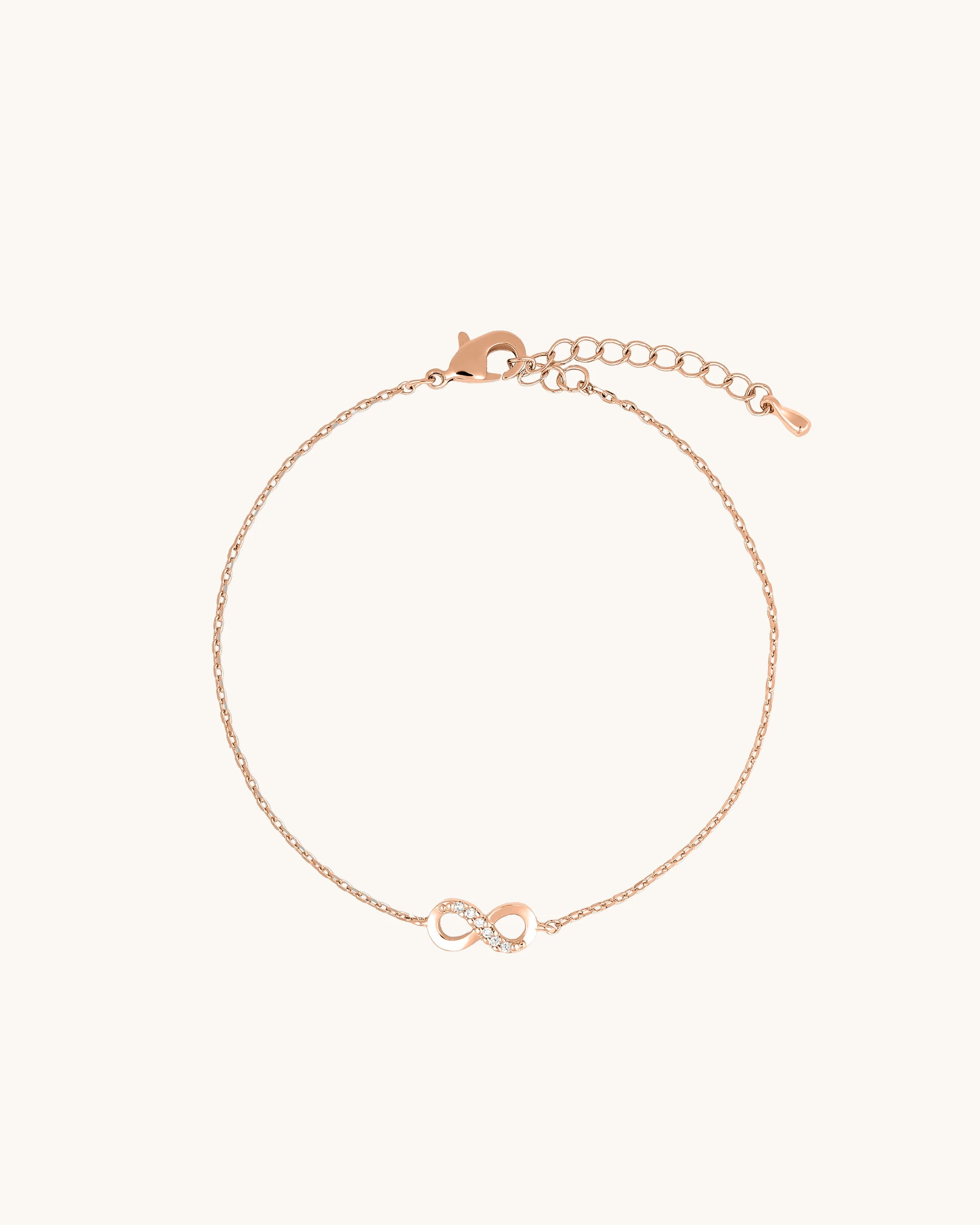 Amara Infinity Bracelet in Rose Gold