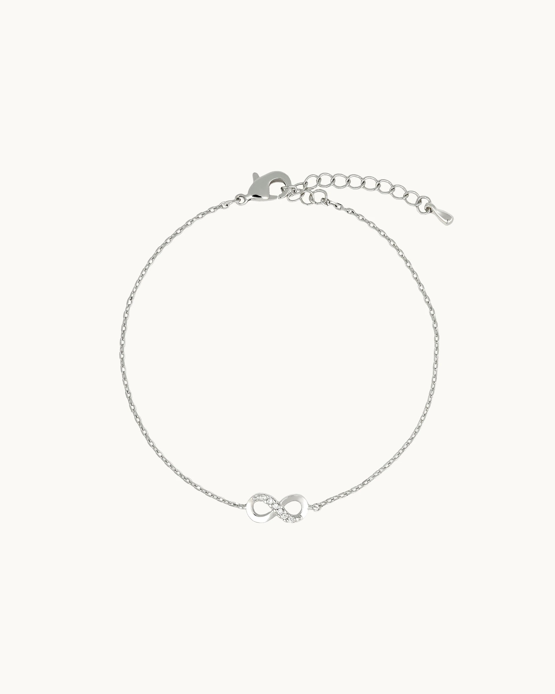 Amara Infinity Bracelet in Silver