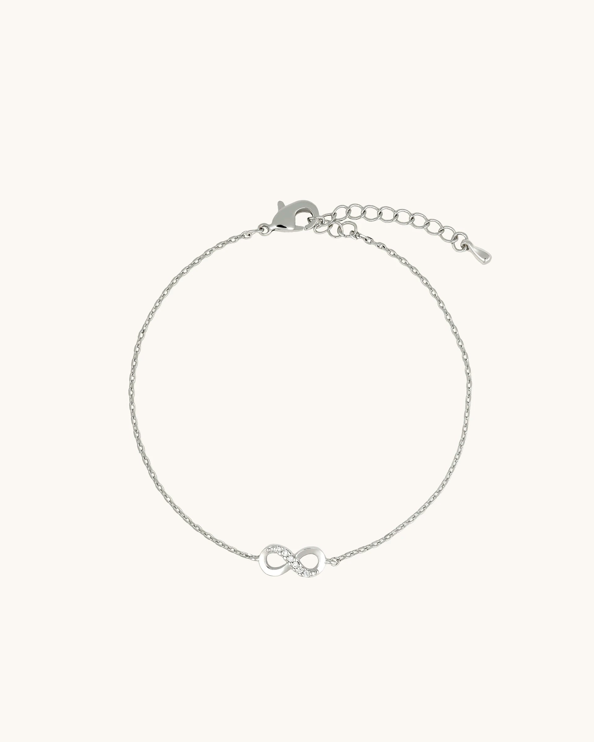 Amara Infinity Bracelet in Silver
