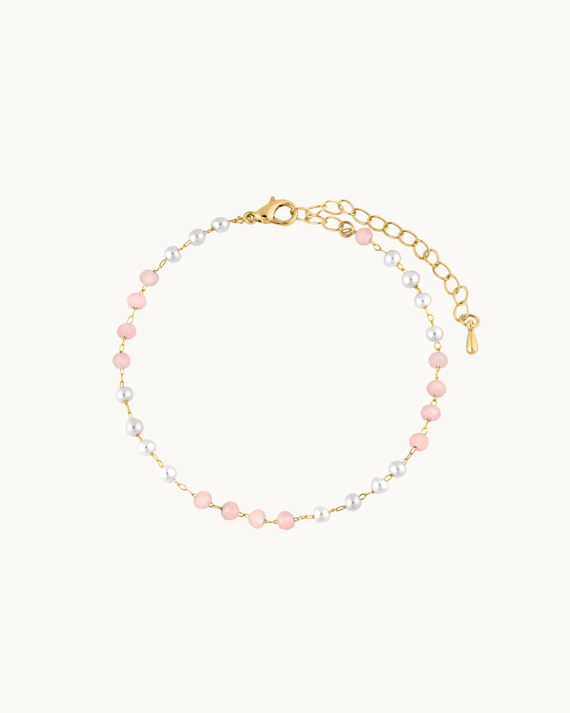 Nathalia Bracelet in Gold - Pink