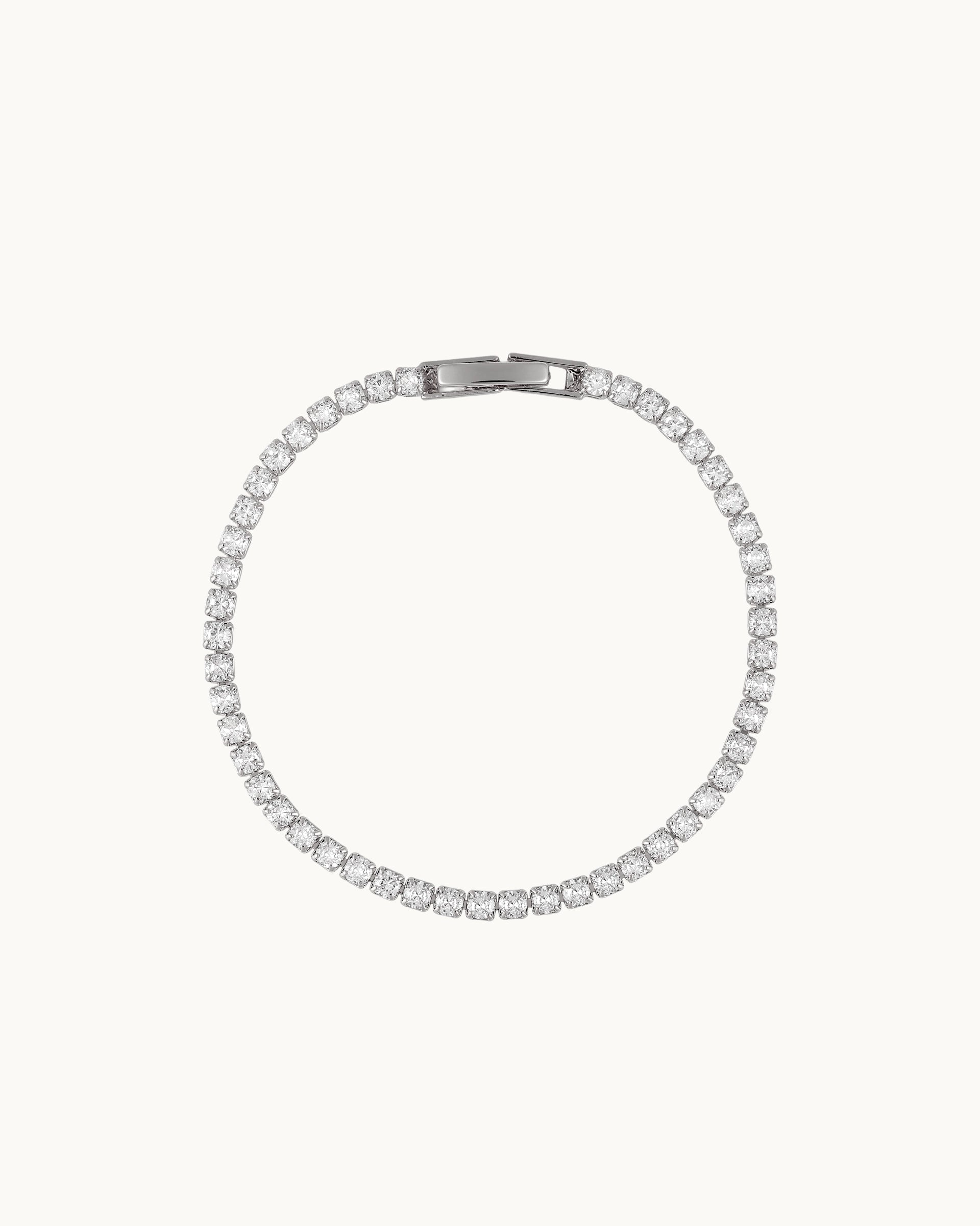 Kesha Tennis Bracelet in Silver - 2.5mm