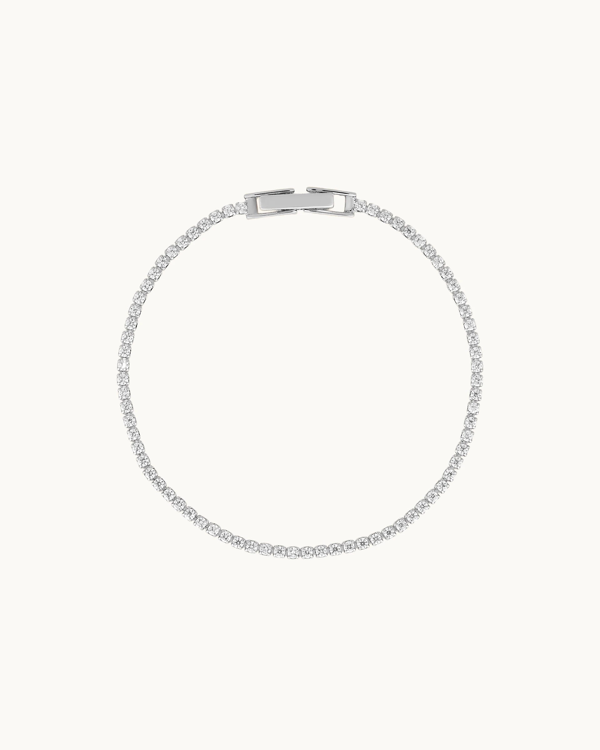 Kristin Tennis Bracelet in Silver - 1.5mm