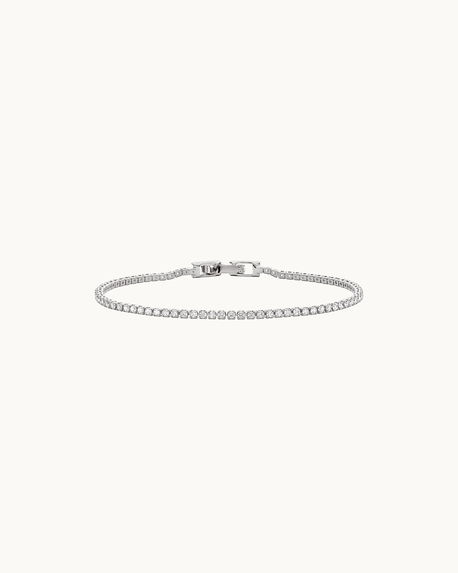 Kristin Tennis Bracelet in Silver - 1.5mm