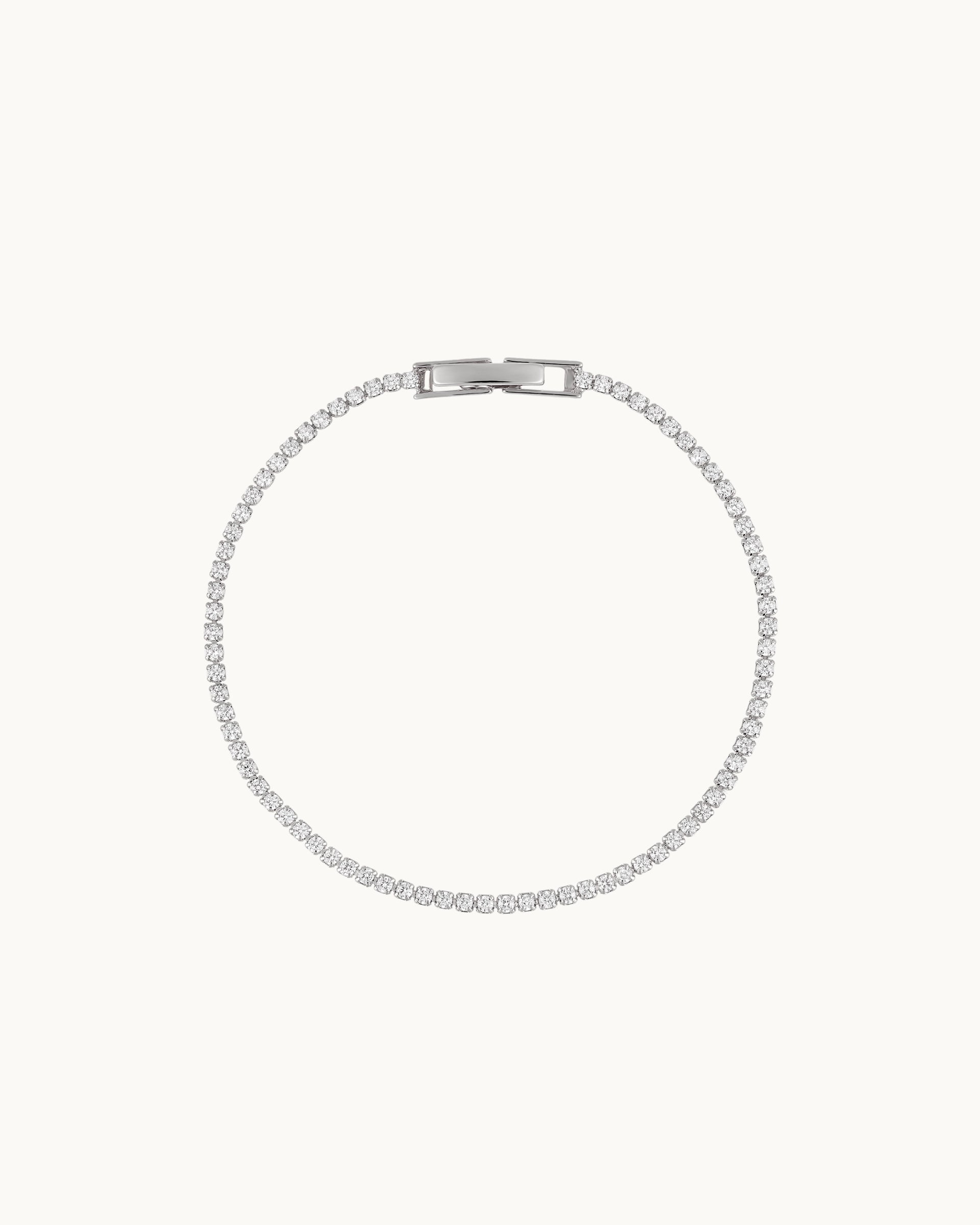 Kristin Tennis Bracelet in Silver - 1.5mm