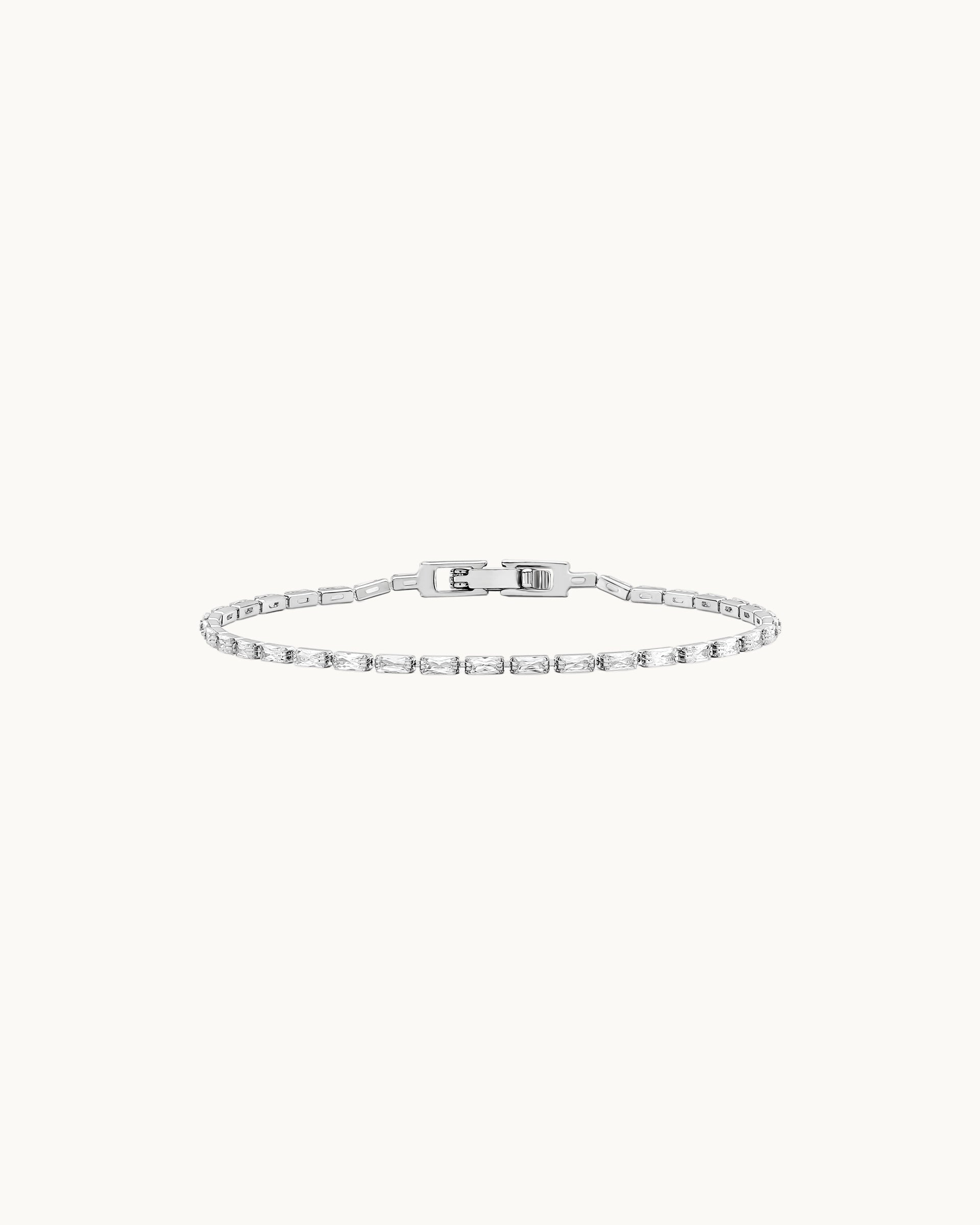 Breanna Tennis Bracelet in Silver