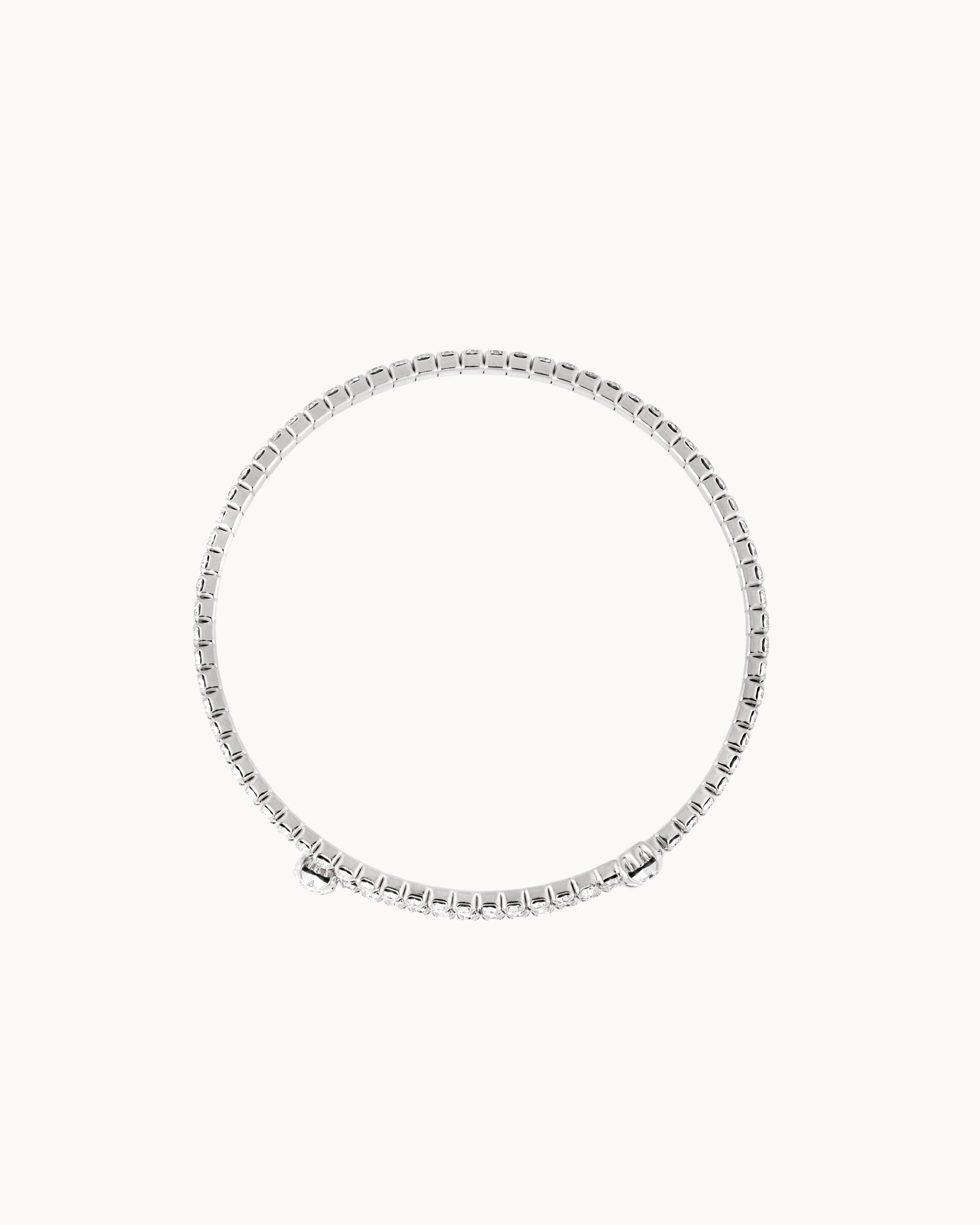 Marilyn Sparkle Bangle in Silver