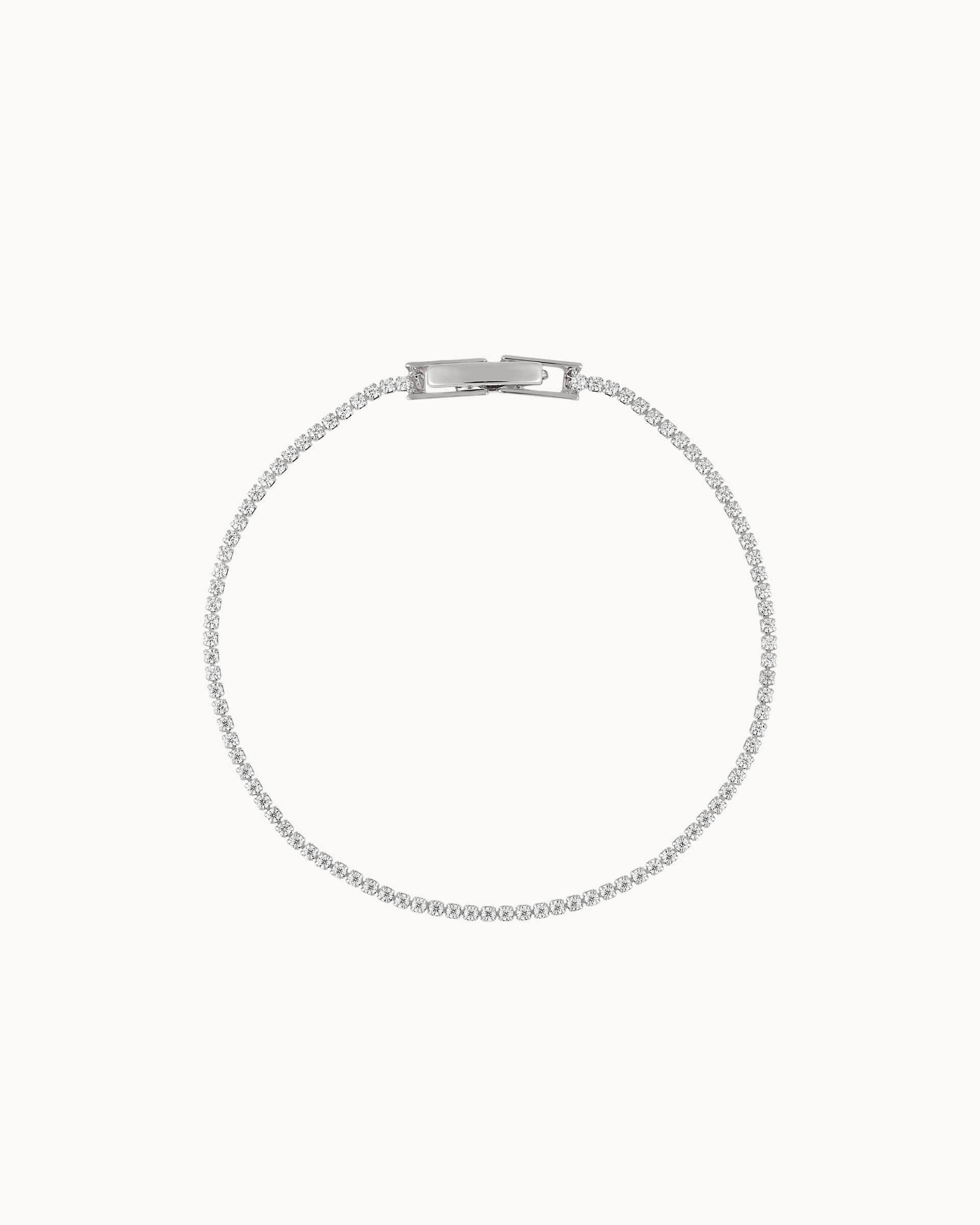 Kacey Tennis Bracelet in Silver - 1.2mm