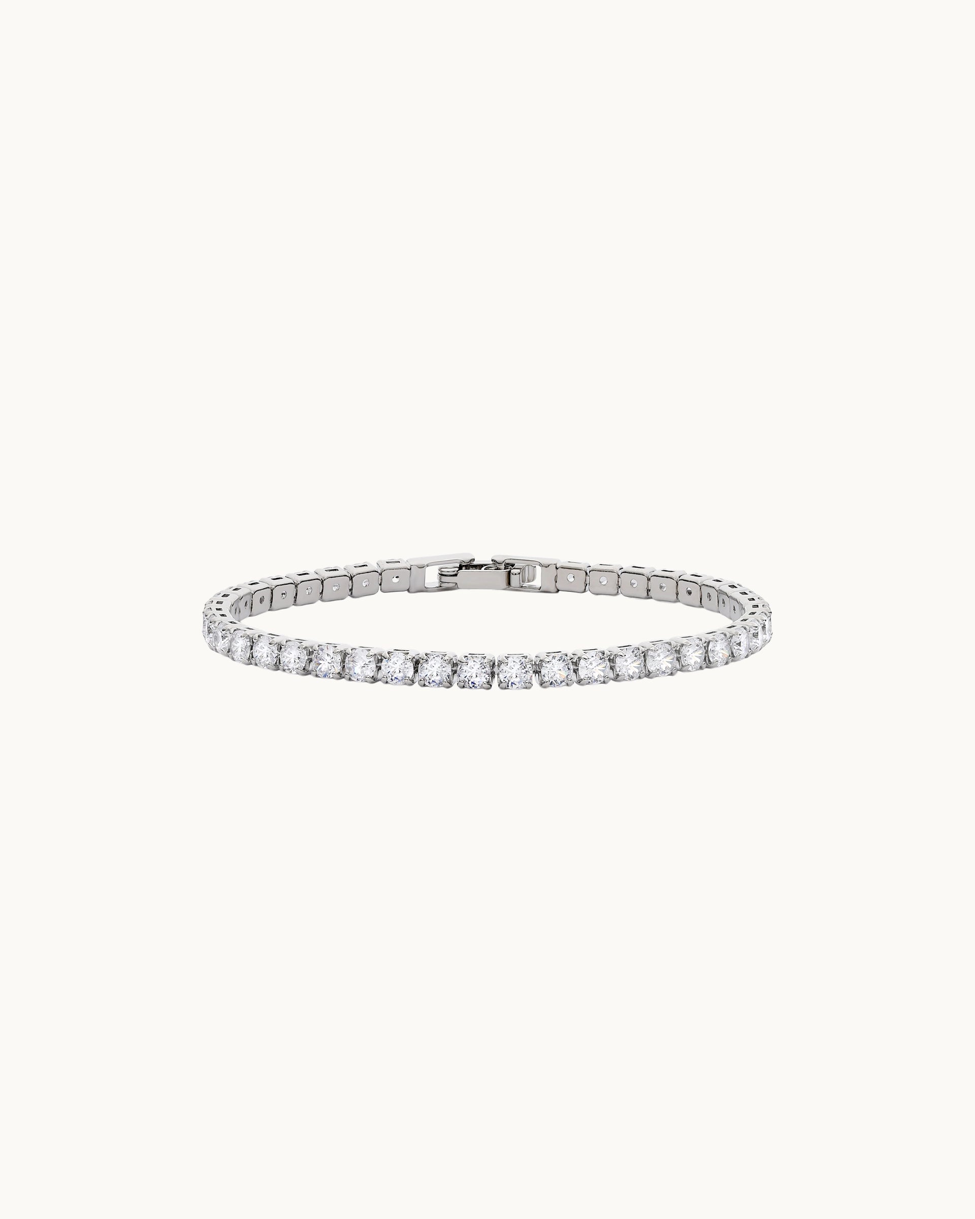 Kate Tennis Bracelet in Silver - 3mm