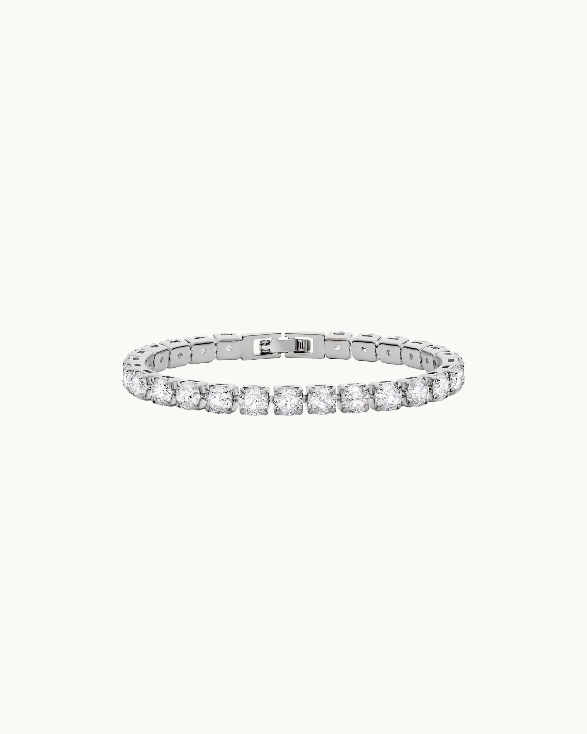Kavya Tennis Bracelet in Silver - 5mm