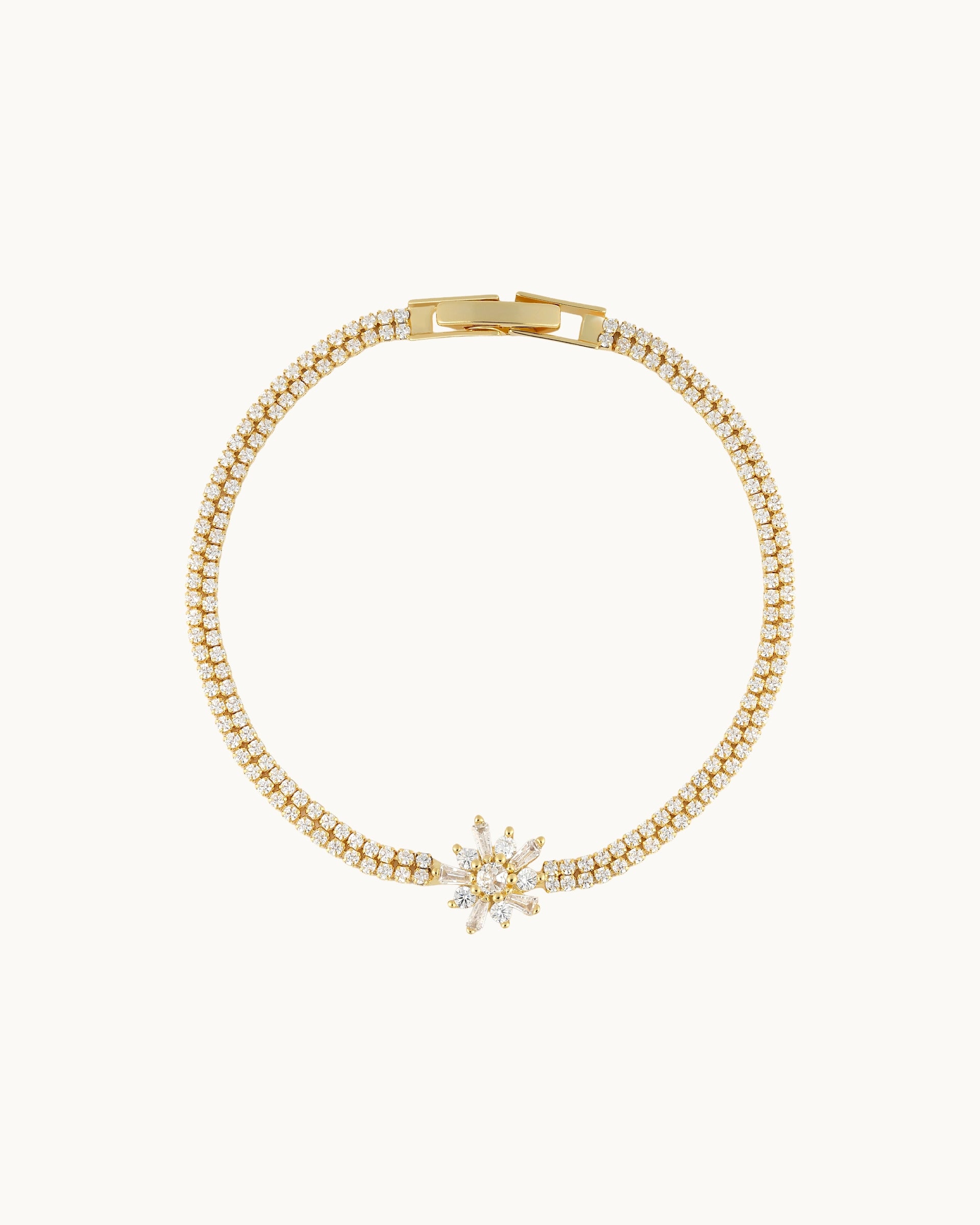 Cady Star Tennis Bracelet in Gold
