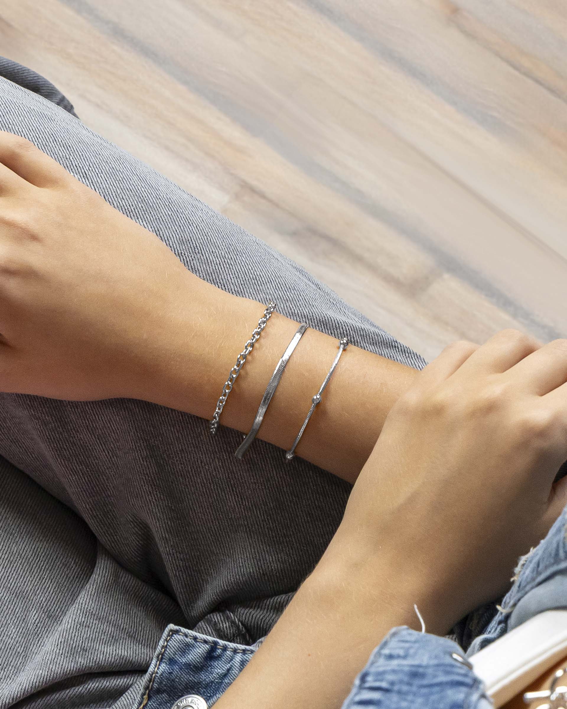 Audrina Chain Bracelet in Silver