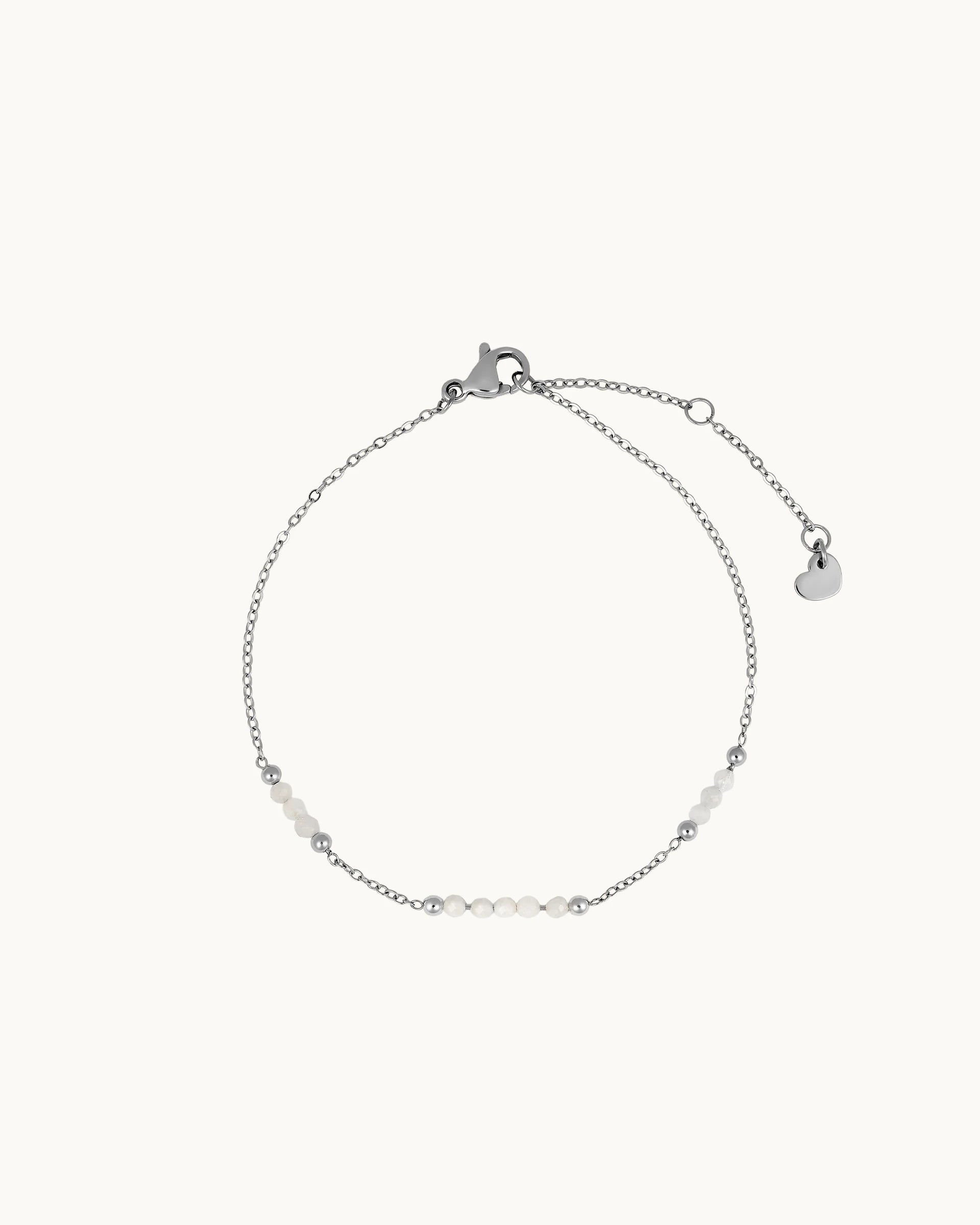 Janelle Beaded Bracelet in Silver