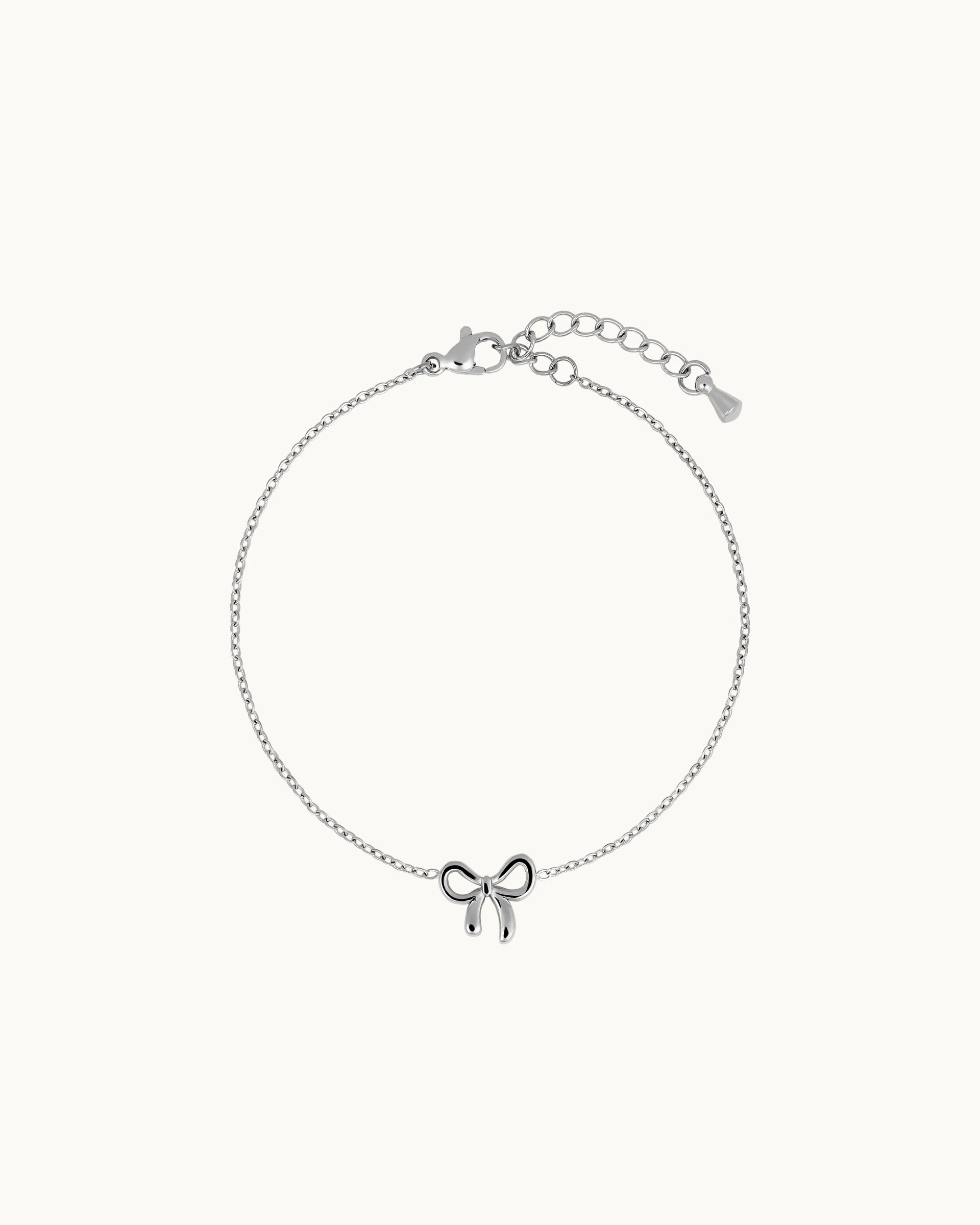 Amy Bow Bracelet in Silver