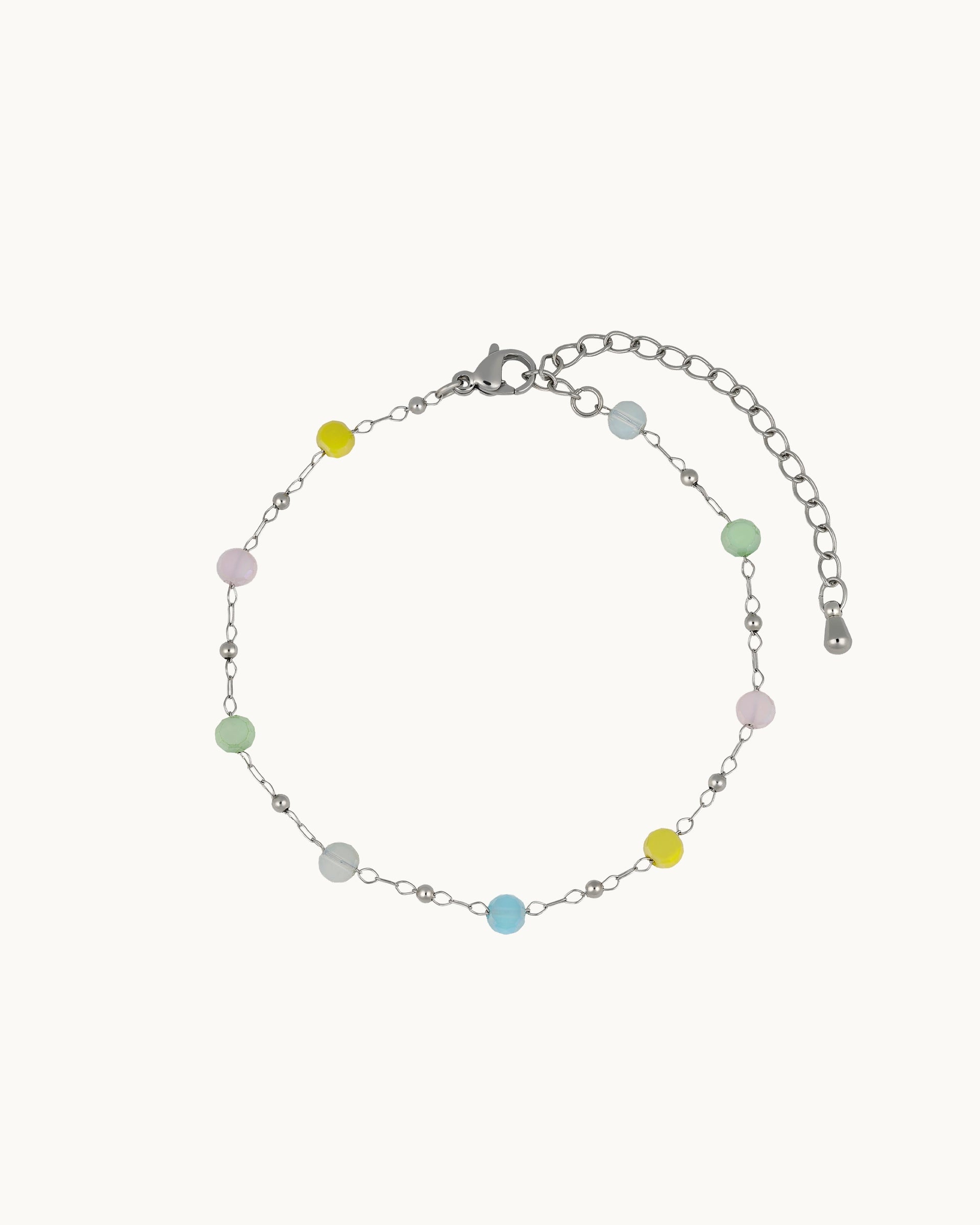 Alanis Beaded Bracelet in Silver