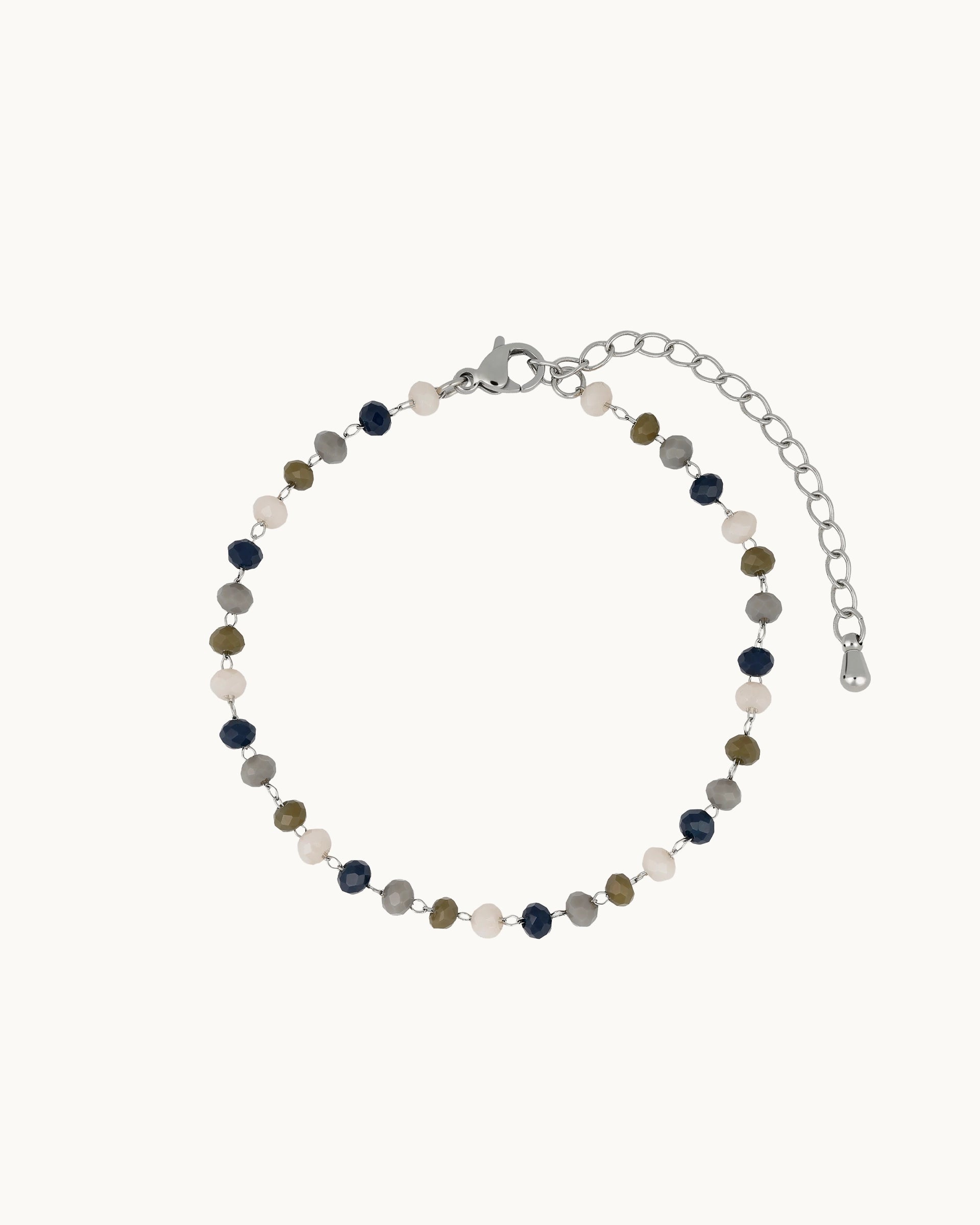 Annika Beaded Bracelet in Silver
