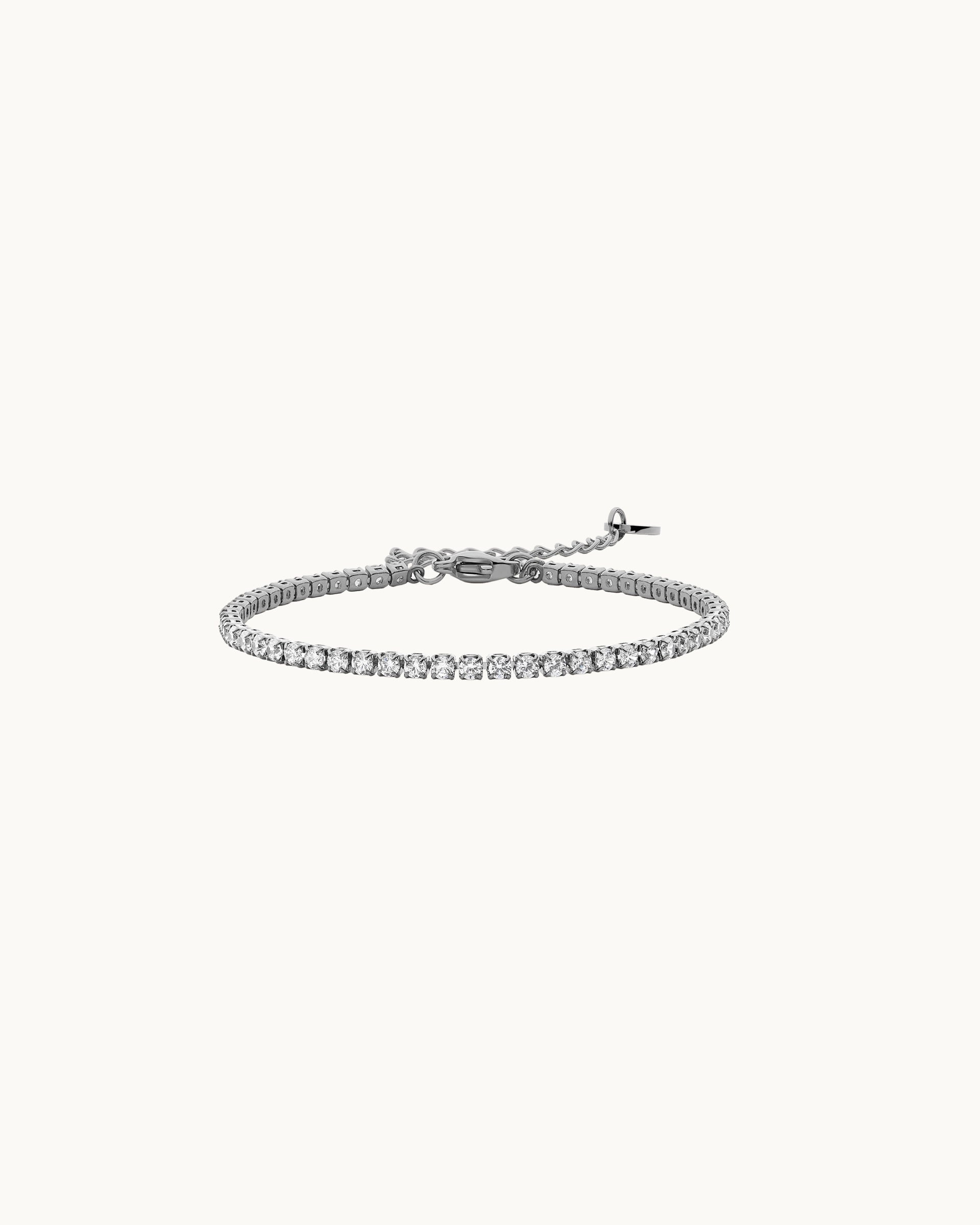 Alisha Tennis Bracelet in Silver - 2mm