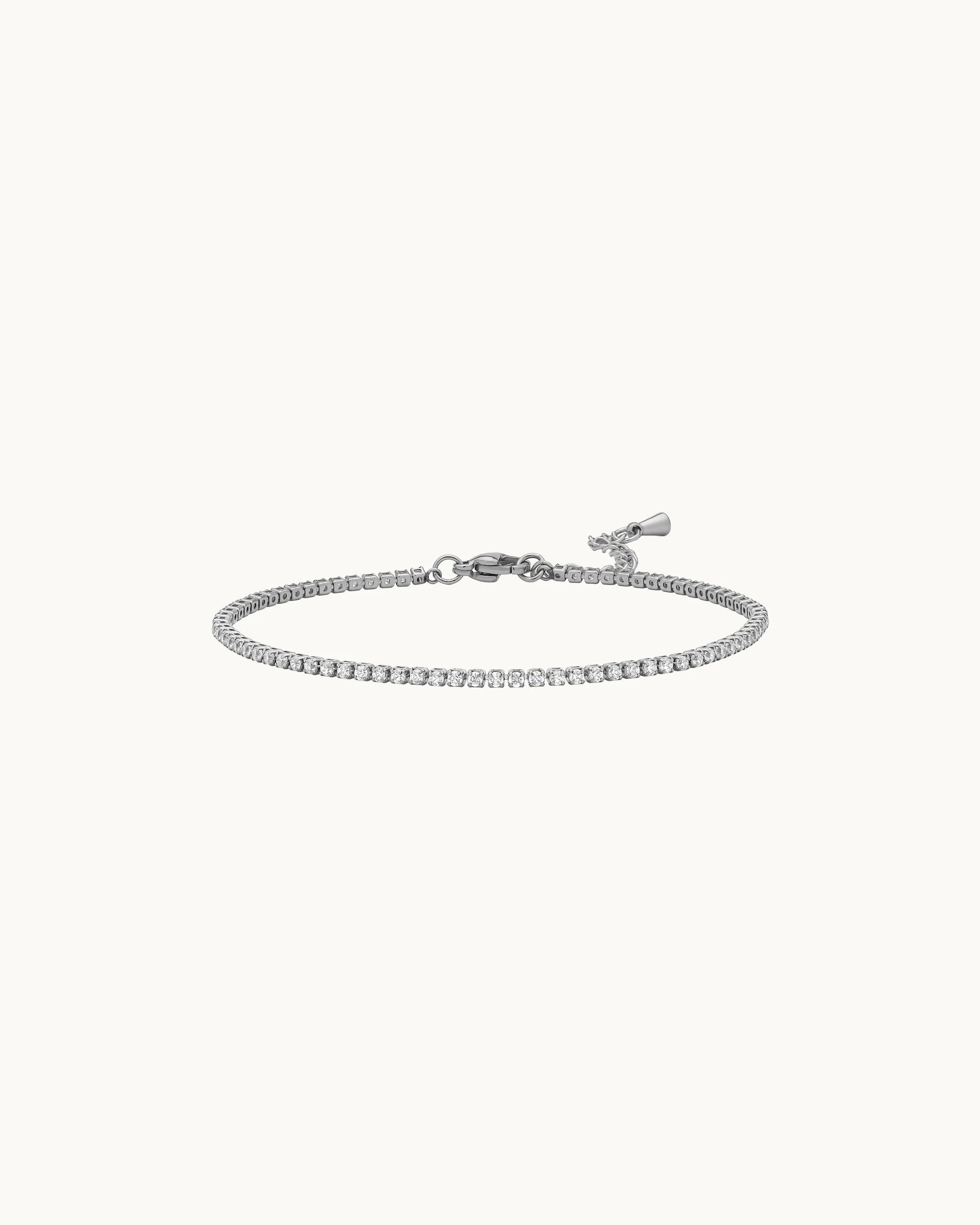 Alisha Tennis Bracelet in Silver - 1.5mm