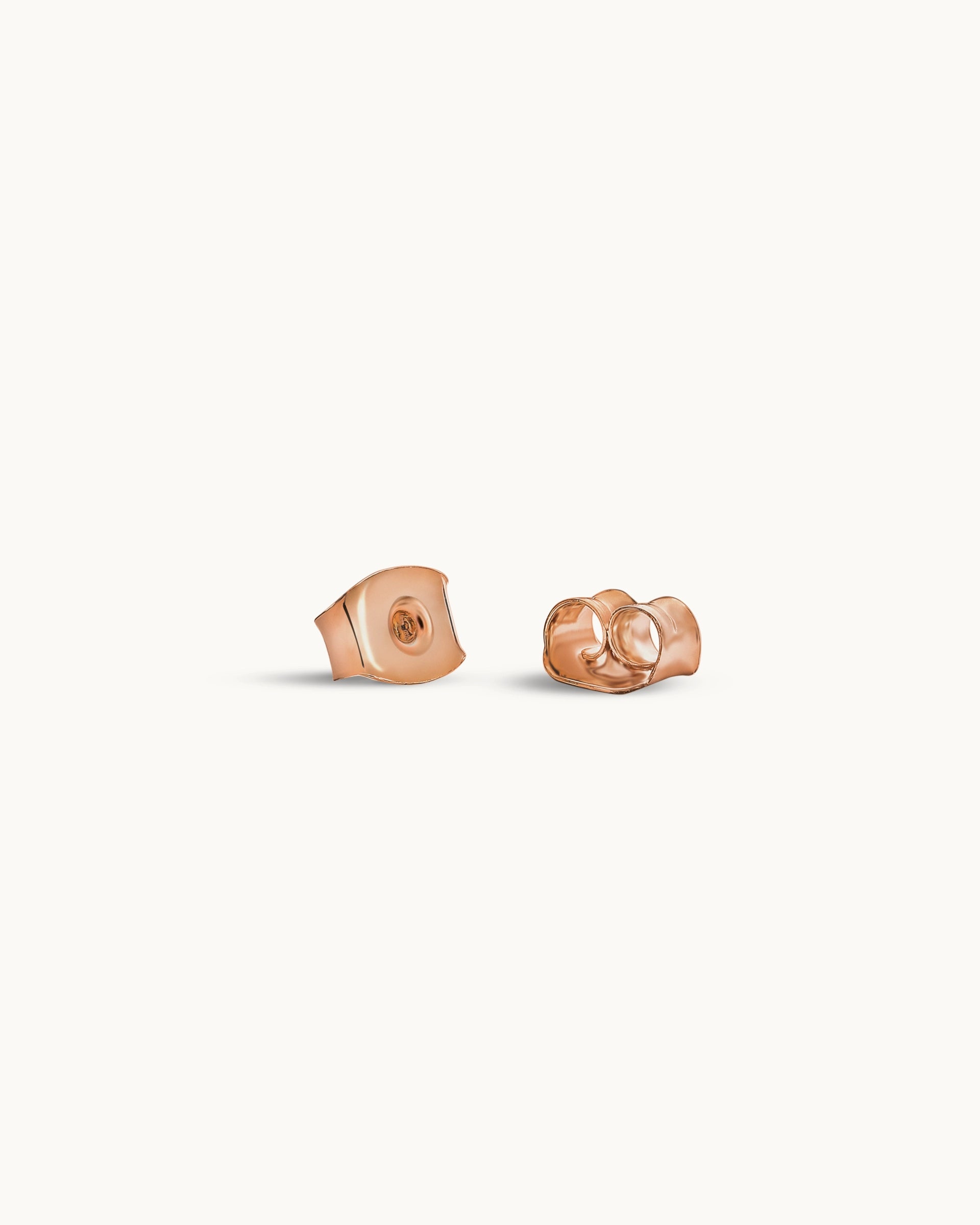 Rune Stud Earrings in Rose Gold