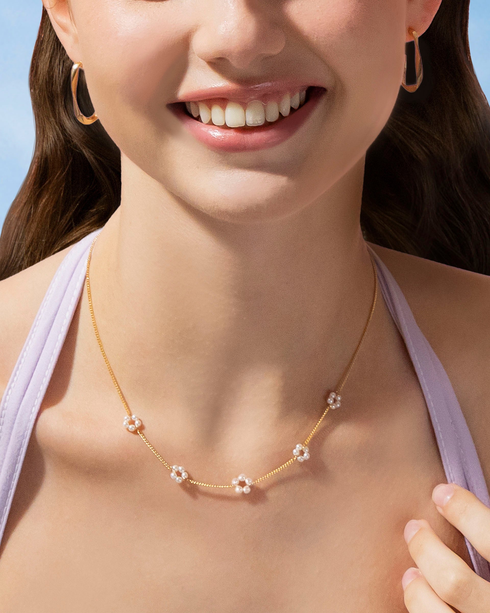 Lainey Hoop Earrings in Gold