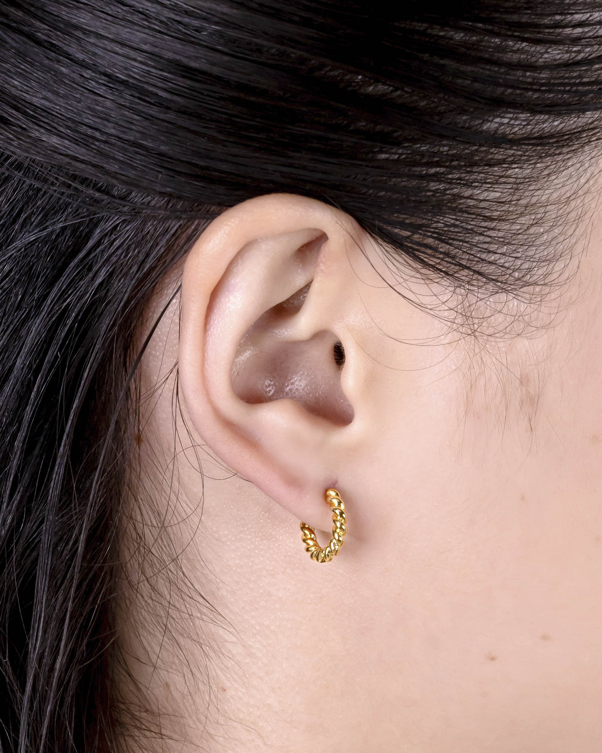 Rebecca Hoop Earrings in Gold