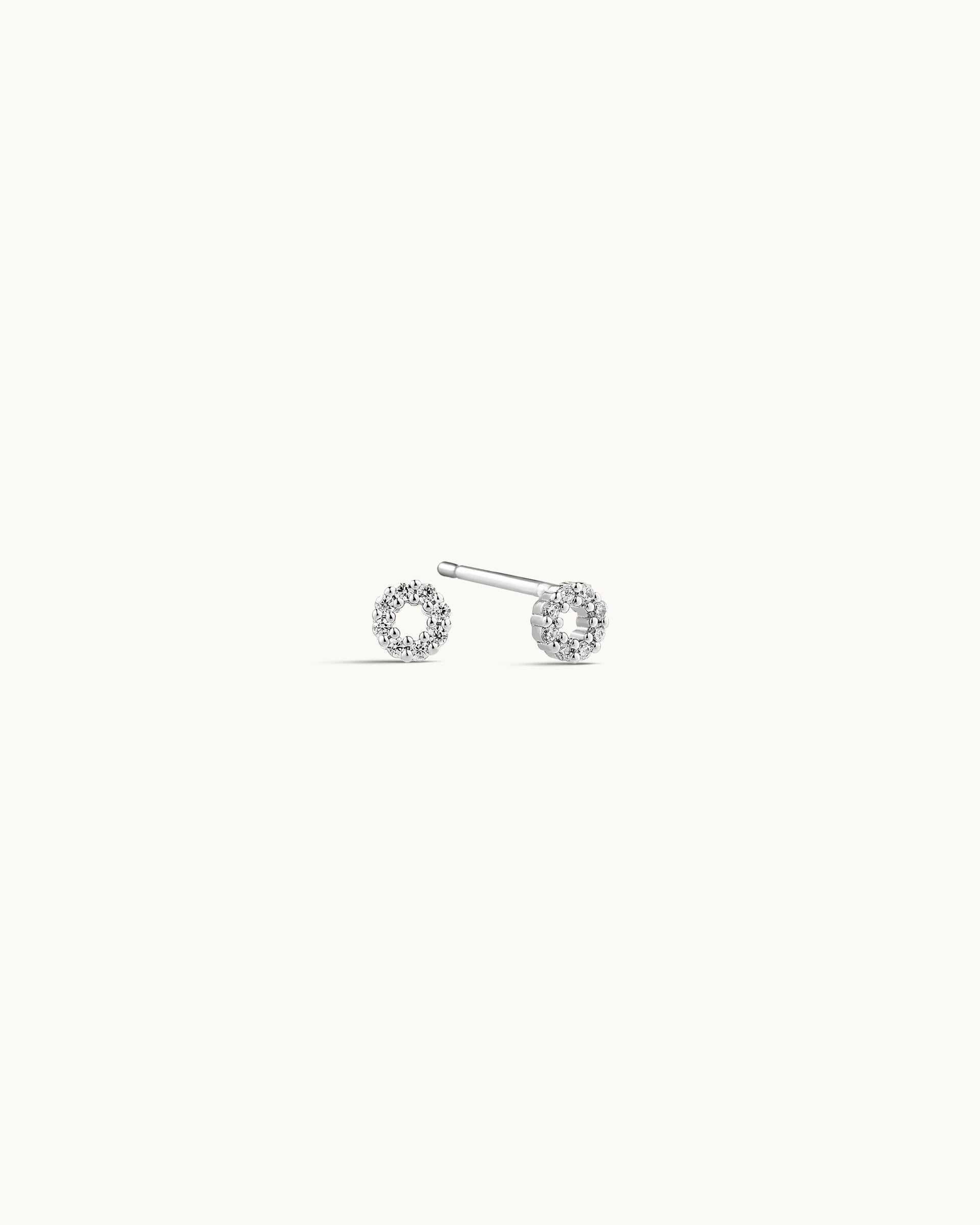 Carli Stud Earrings in Silver