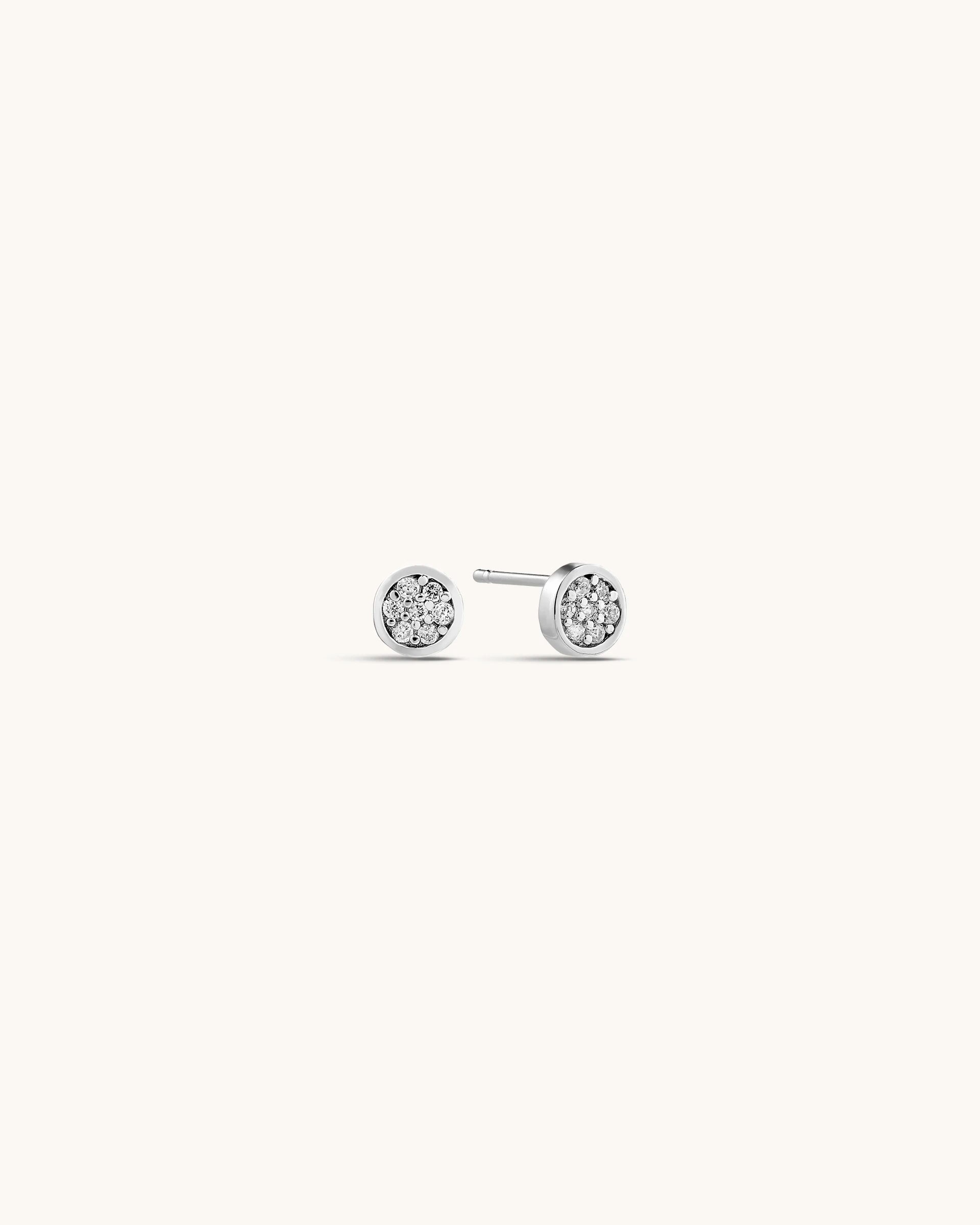 Velina Stud Earrings in Silver