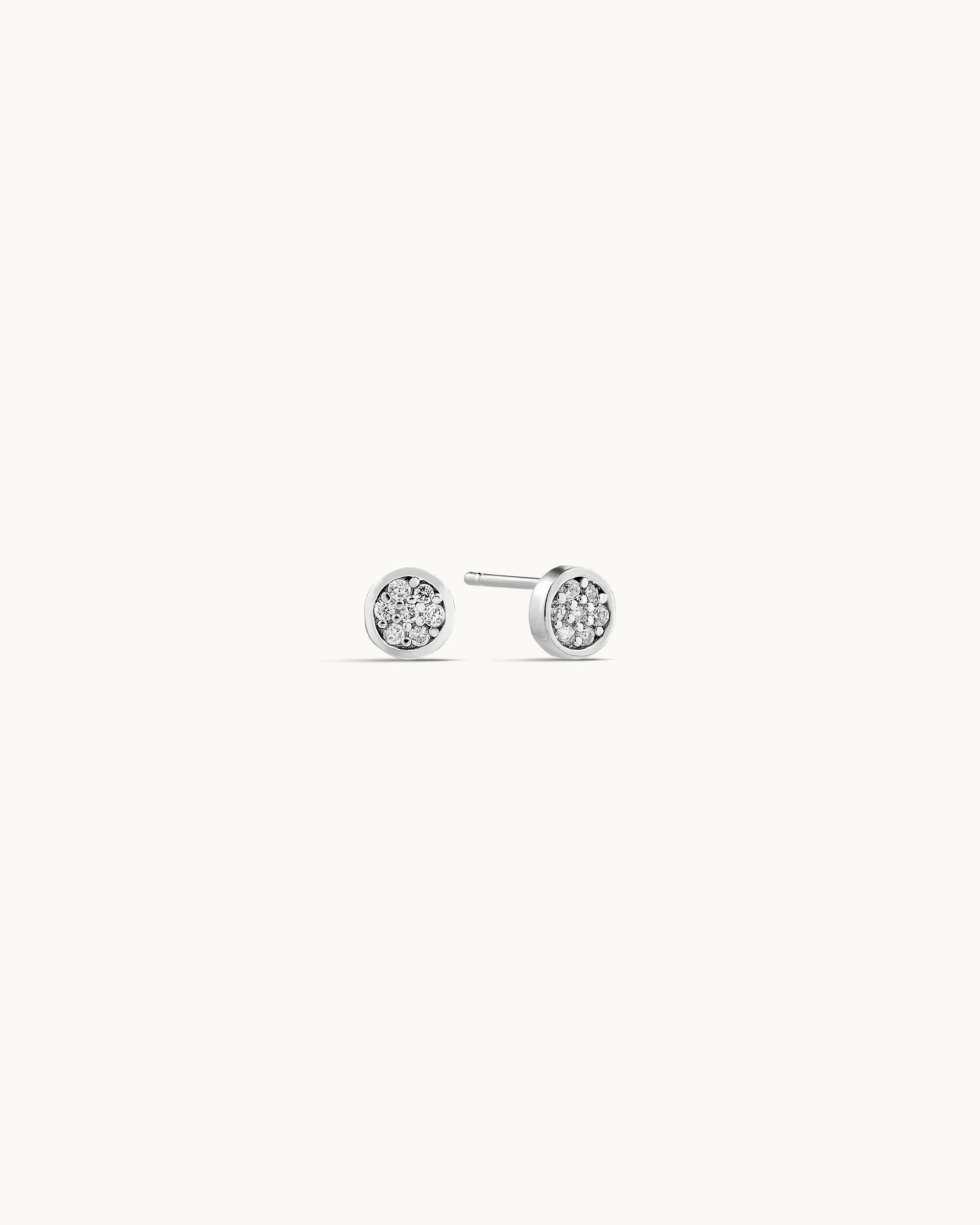 Velina Stud Earrings in Silver