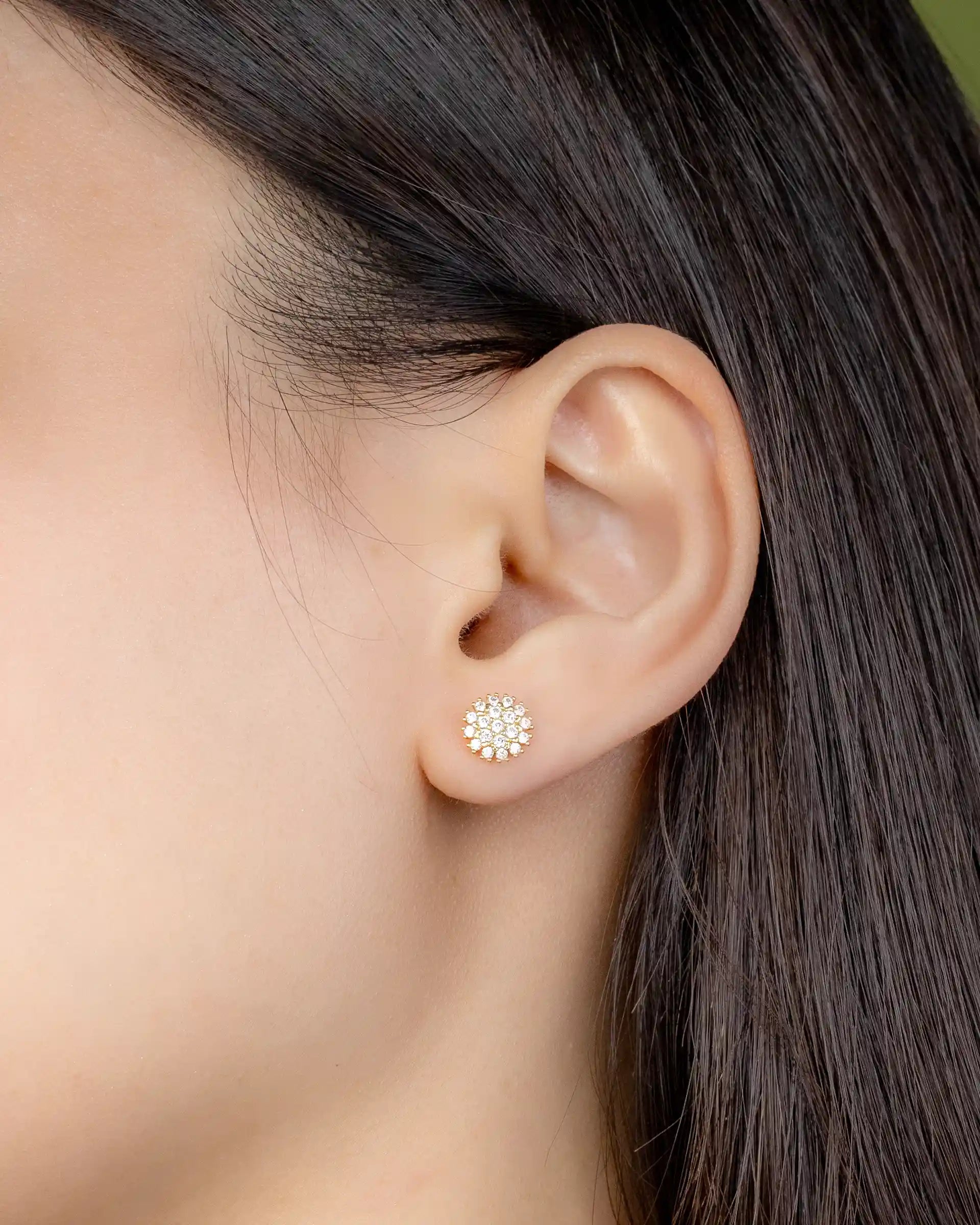 Bloom Stud Earrings in Gold