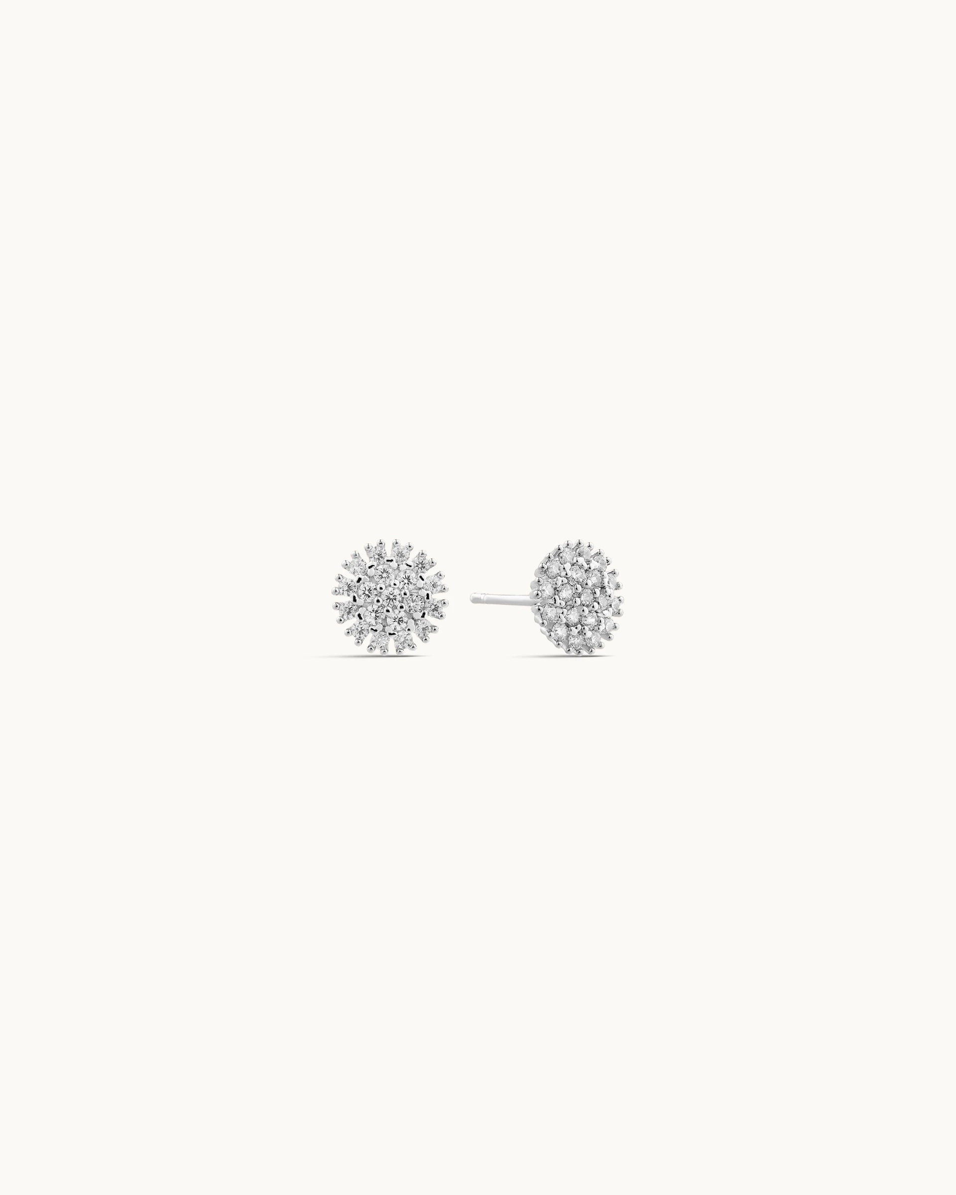 Bloom Stud Earrings in Silver