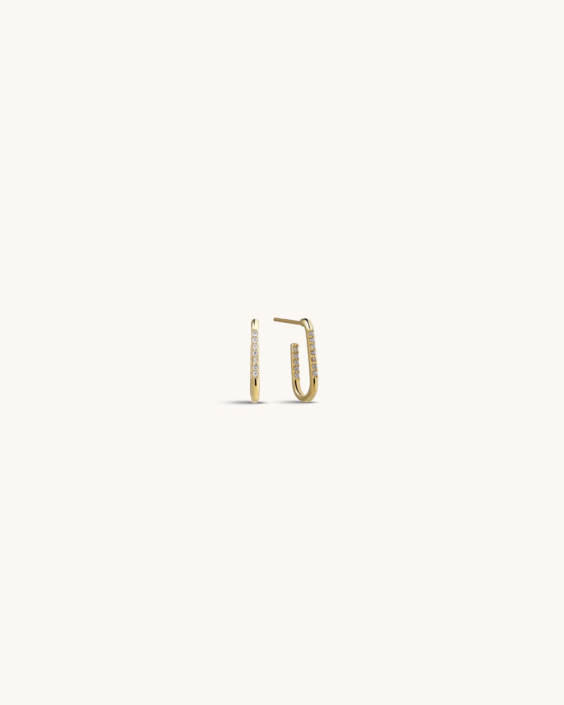 Tess Hoop Earrings in Gold