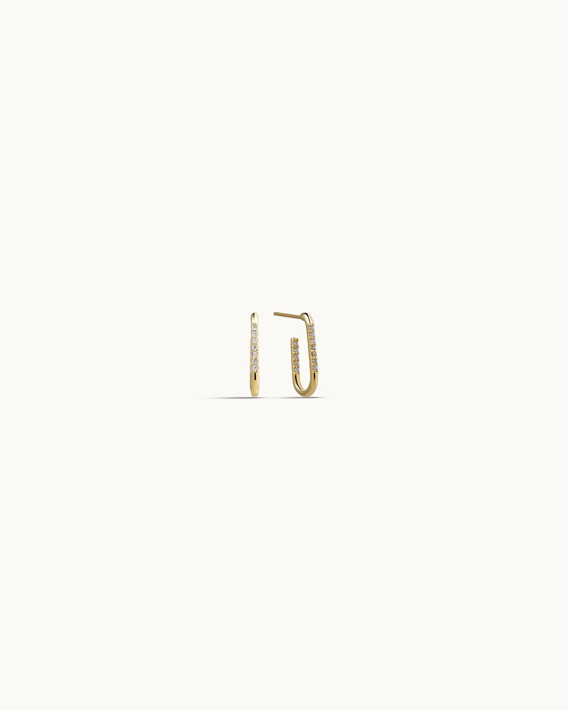 Tess Hoop Earrings in Gold