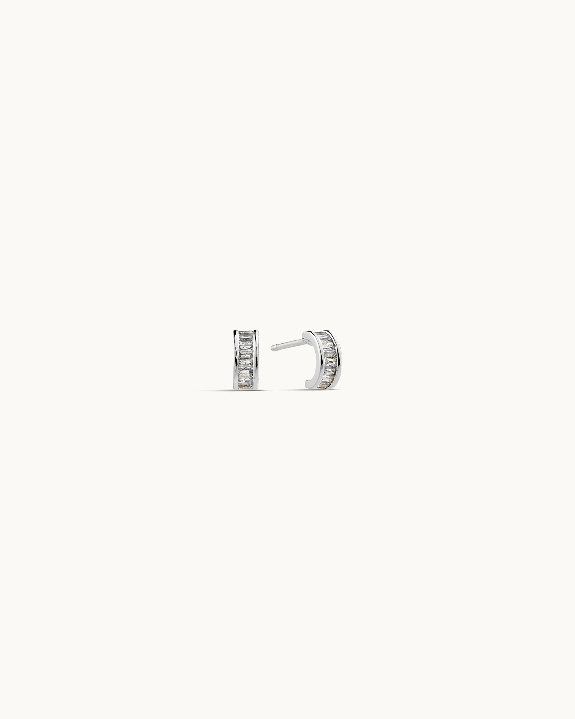 Elia Stud Earrings in Silver