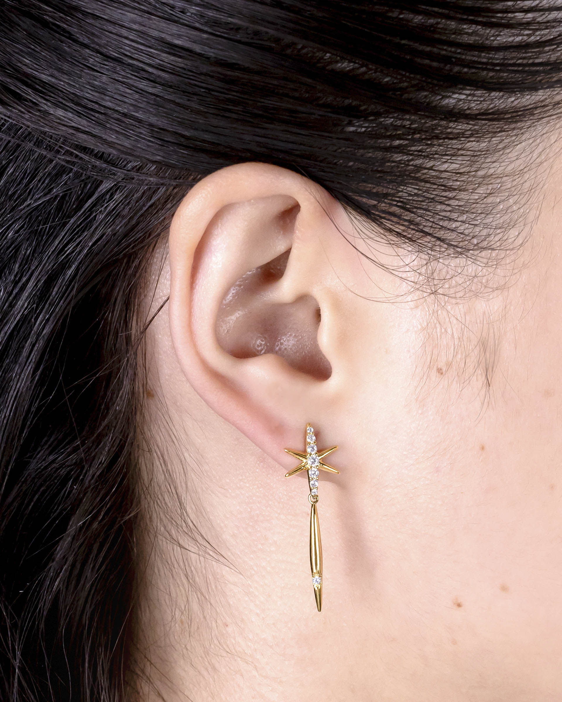 Erica Dangling Earrings in Gold