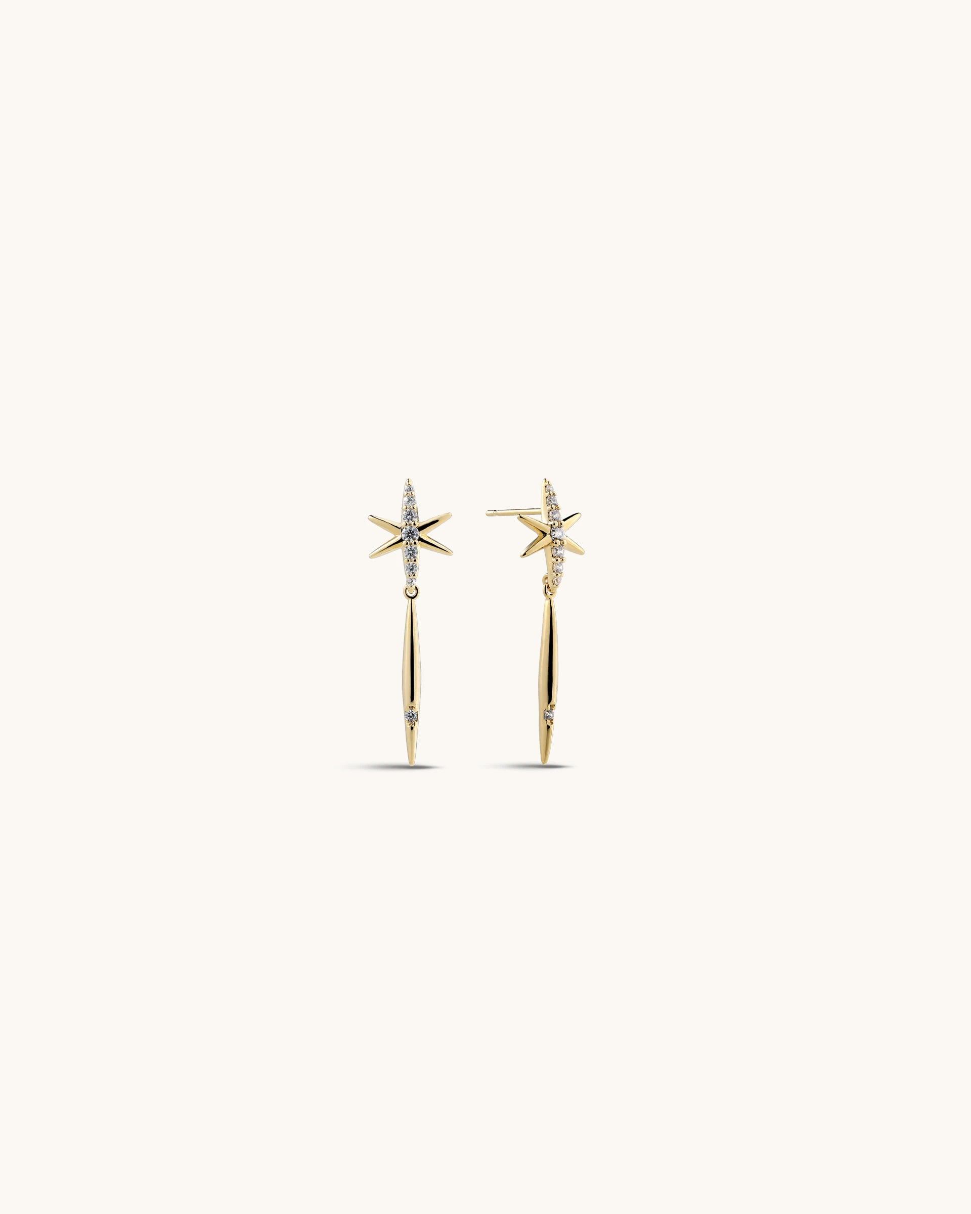 Erica Dangling Earrings in Gold