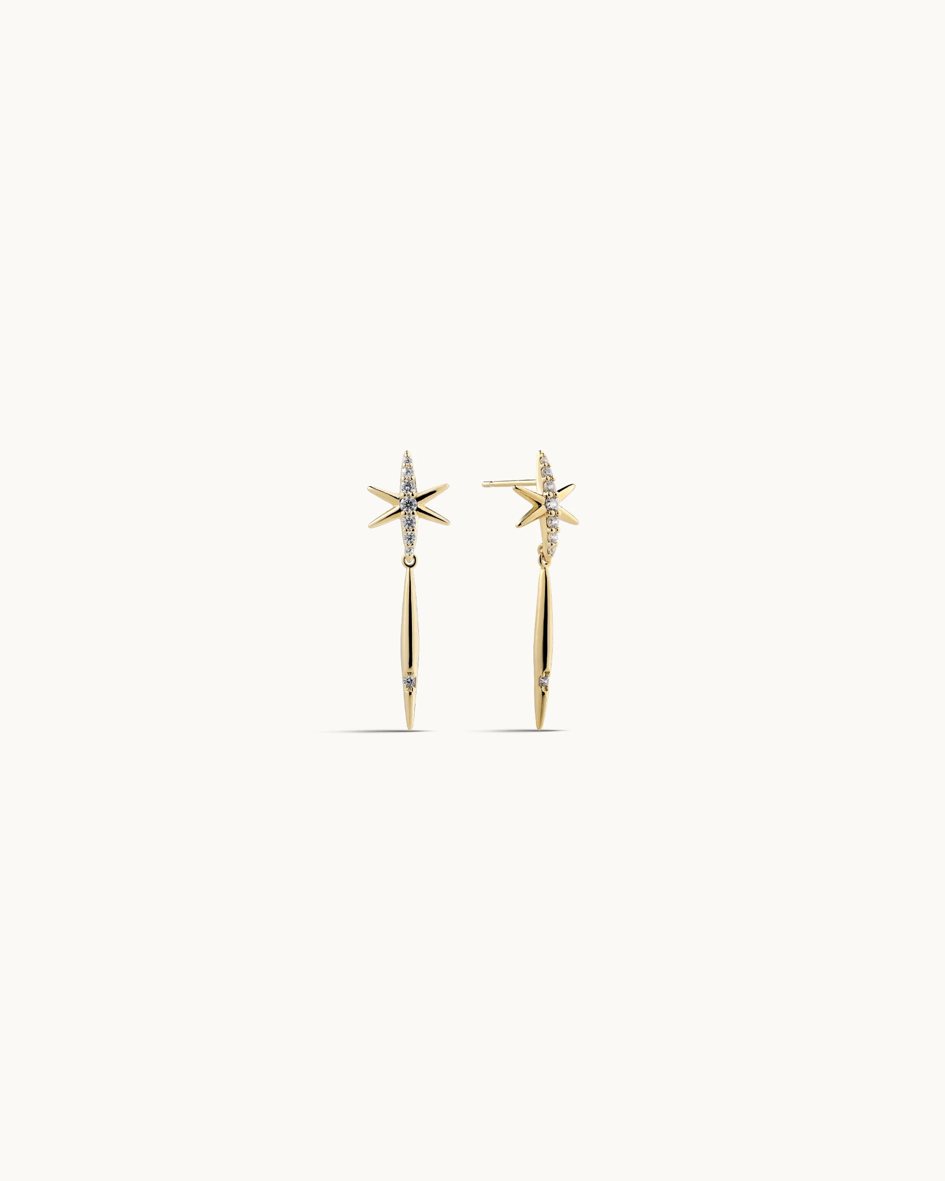Erica Dangling Earrings in Gold