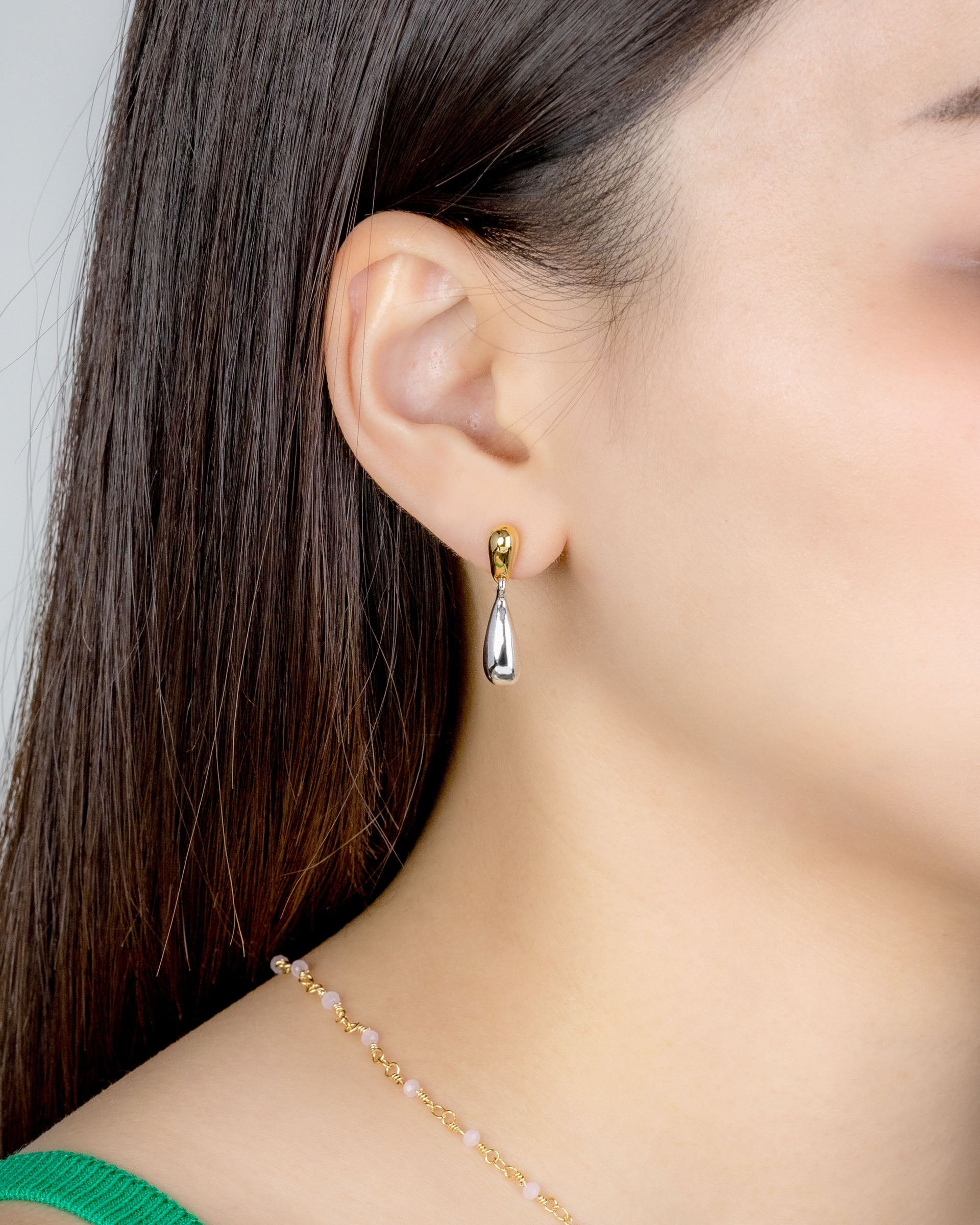 Phoebe Dangling Earrings in Two-Tone
