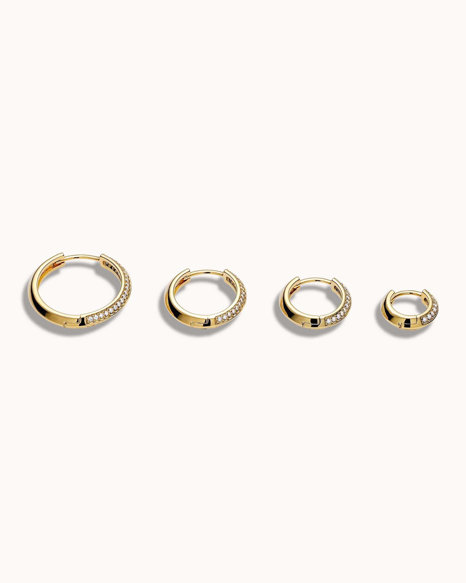 Stella Hoop Earrings in Gold