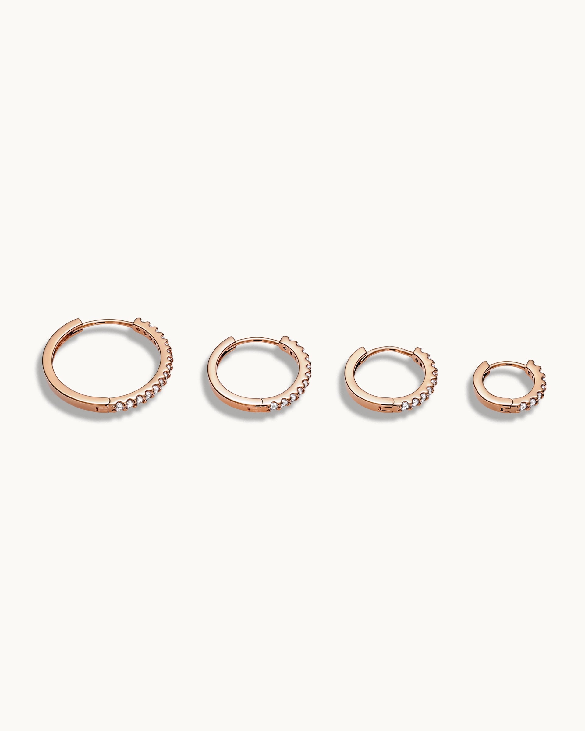 Lumi Hoop Earrings in Rose Gold