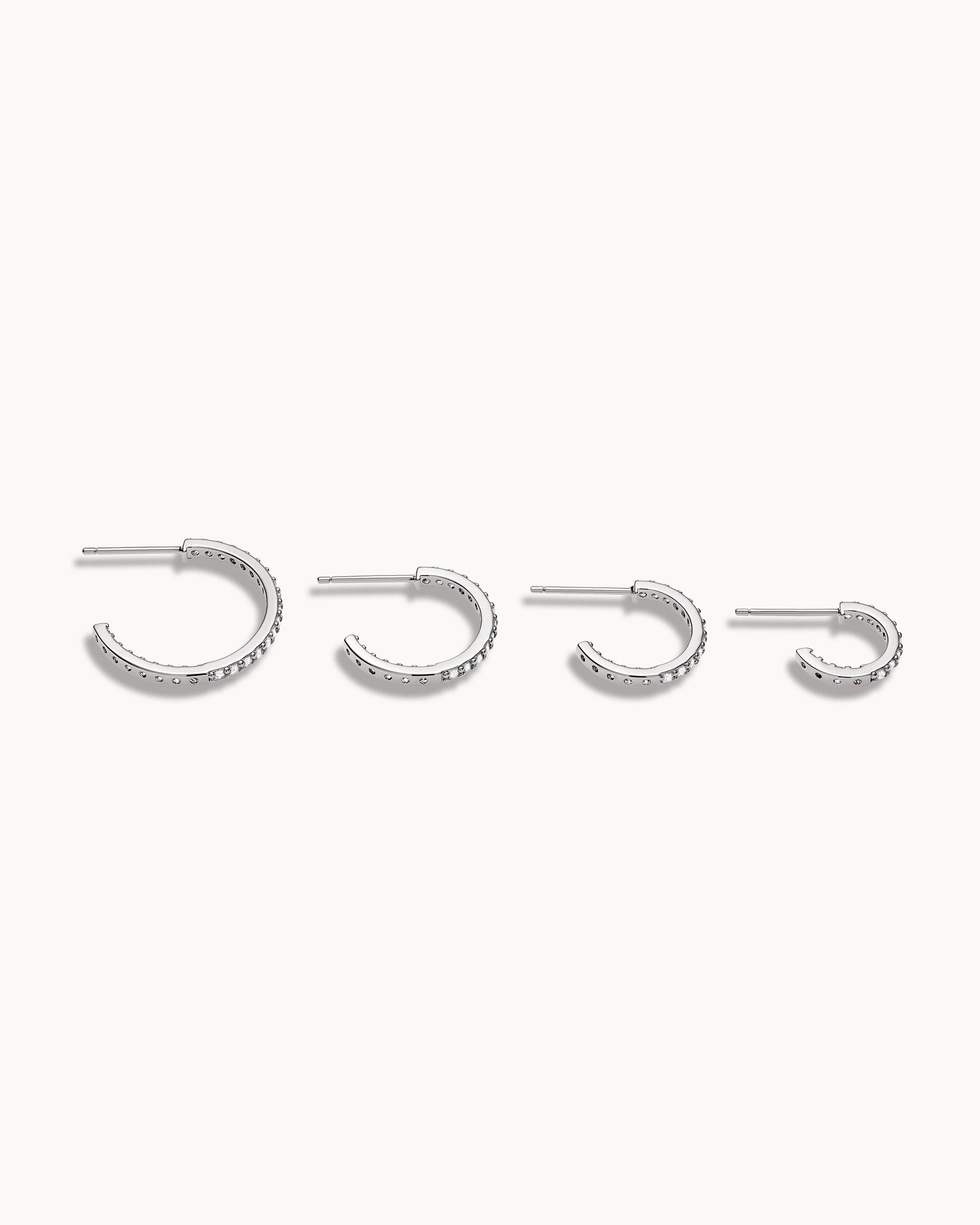 Aurea Hoop Earrings in Silver