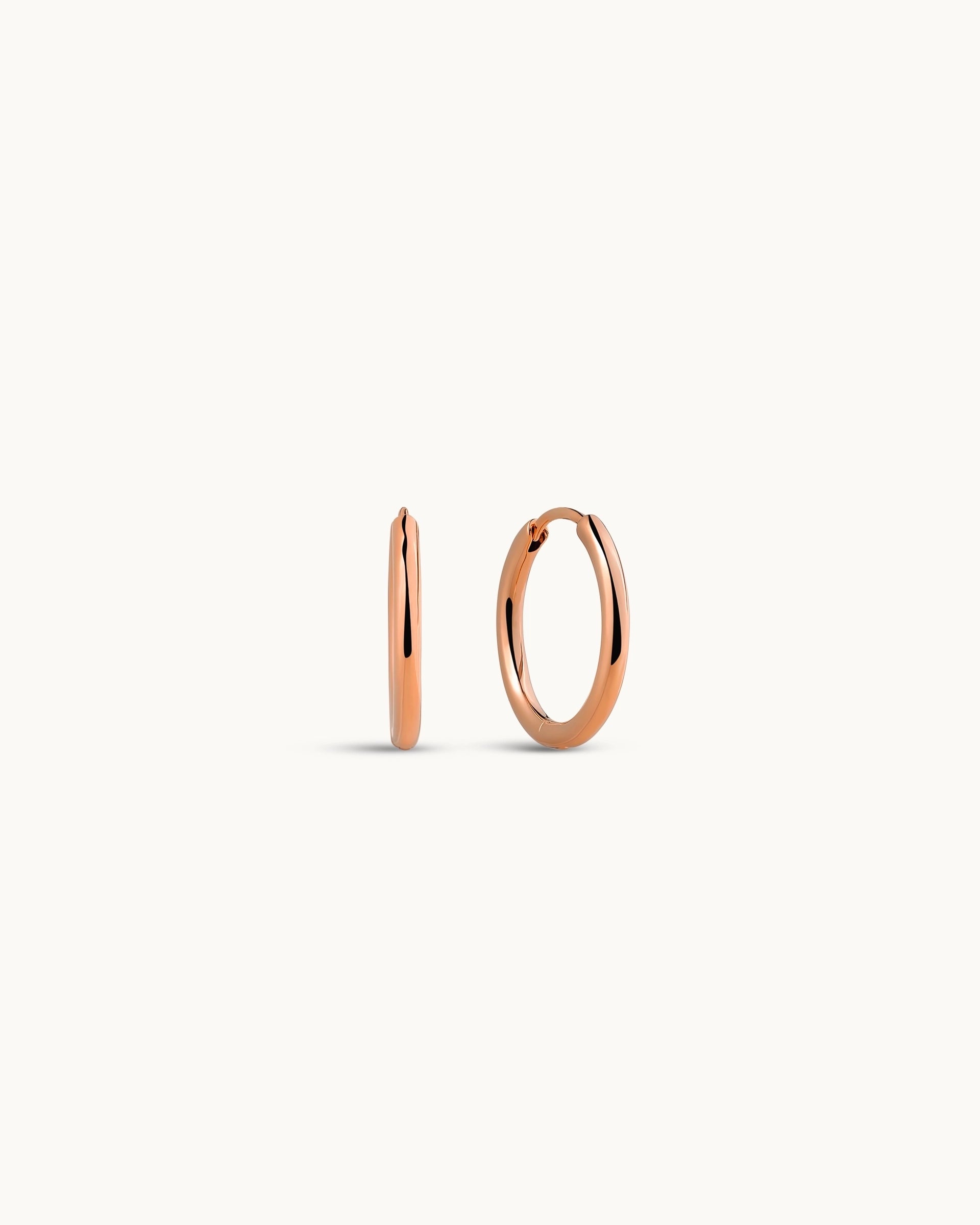 Ella Hoop Earrings in Rose Gold