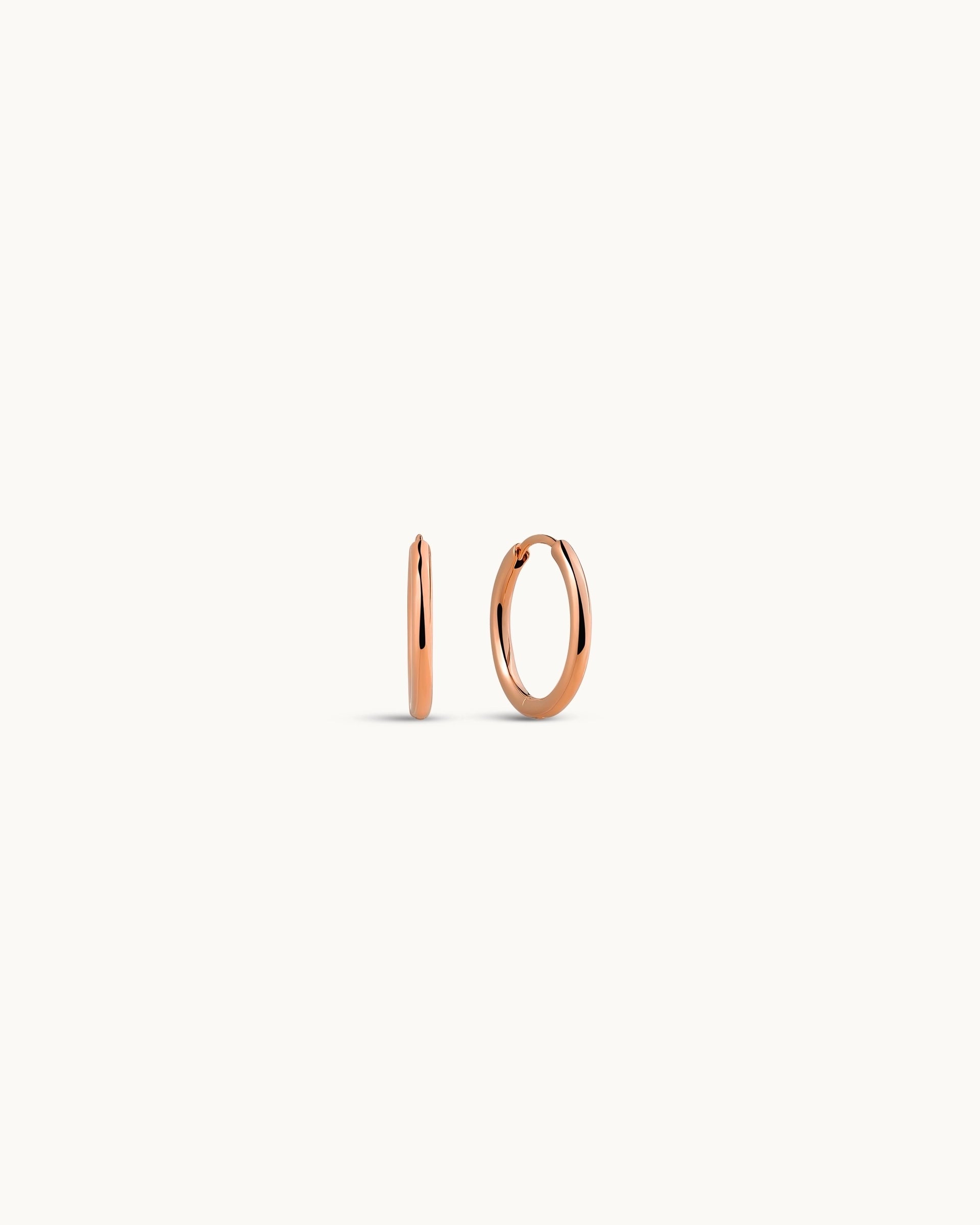 Ella Hoop Earrings in Rose Gold