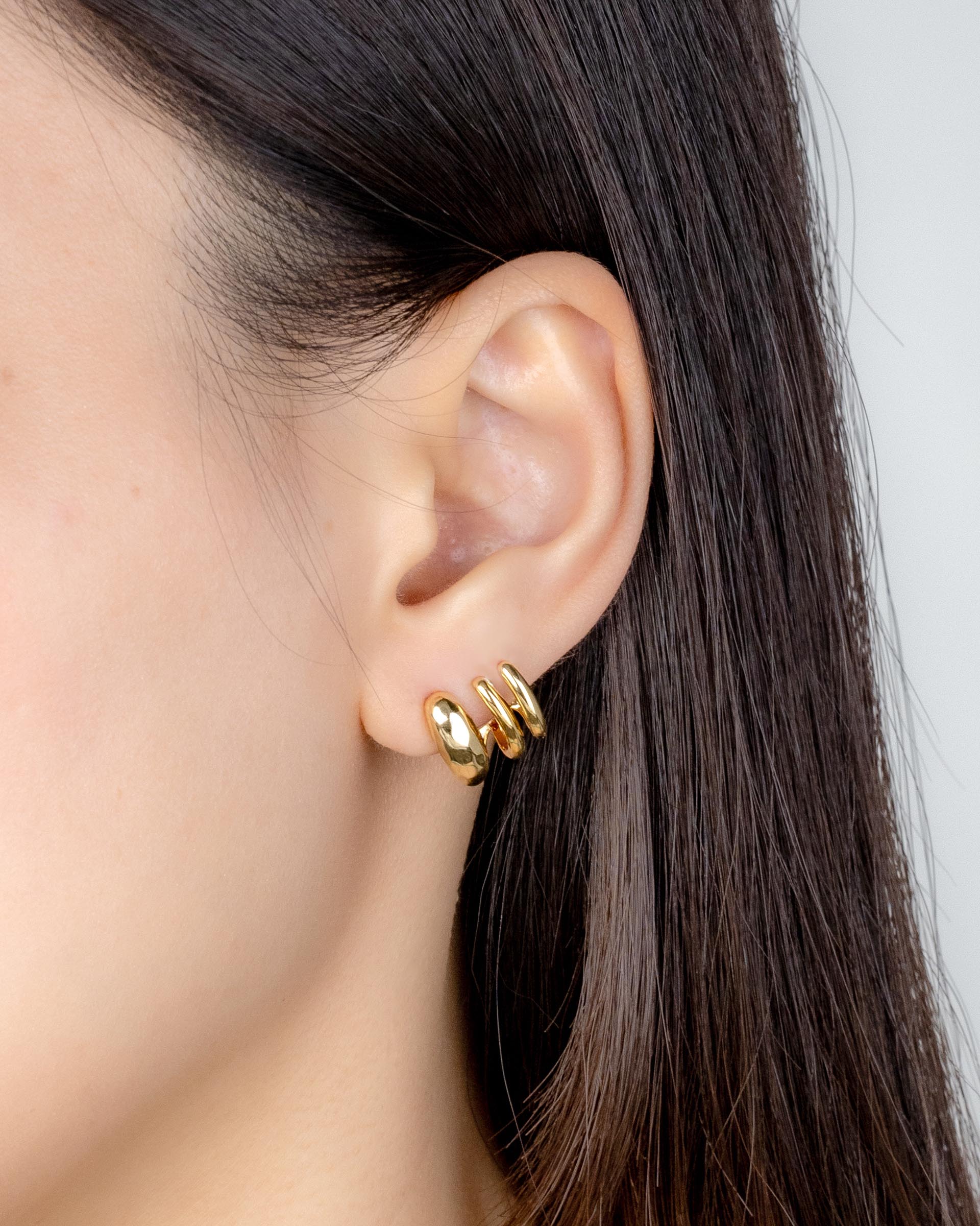 Kiersten Suspender Earrings in Gold
