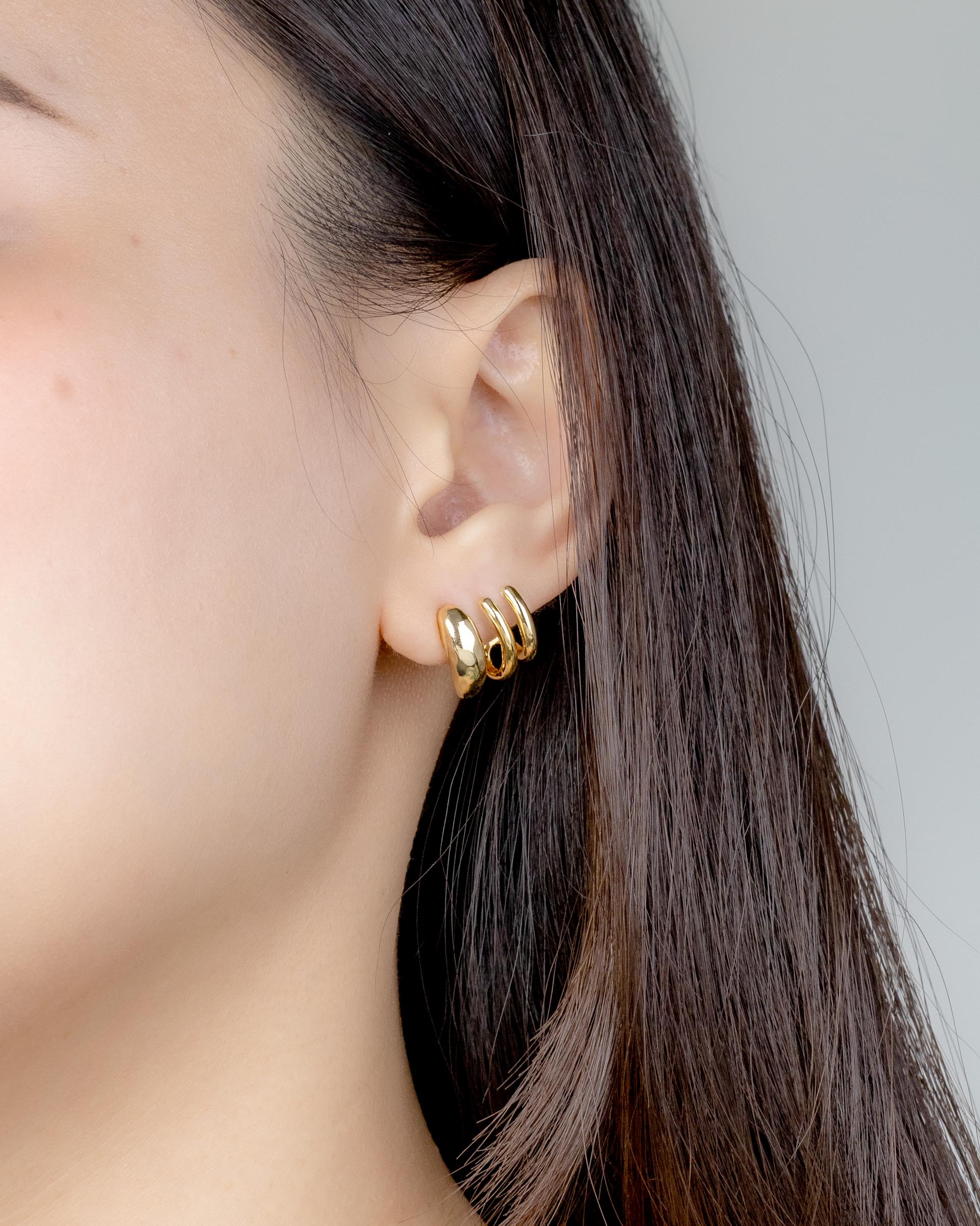 Kiersten Suspender Earrings in Gold
