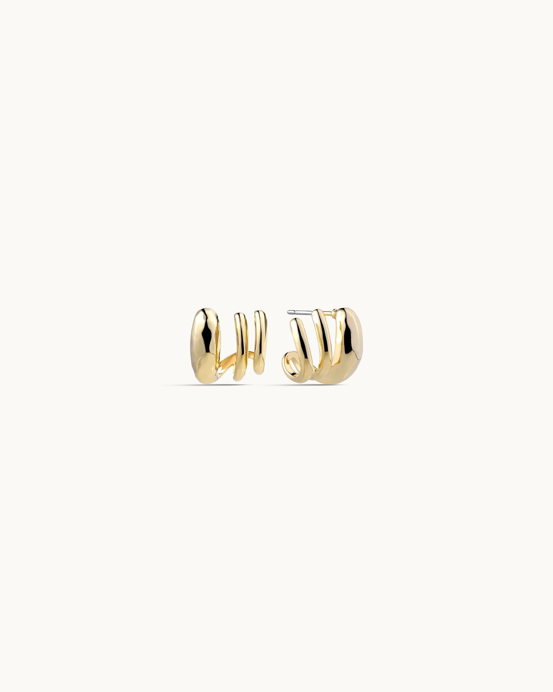 Kiersten Suspender Earrings in Gold