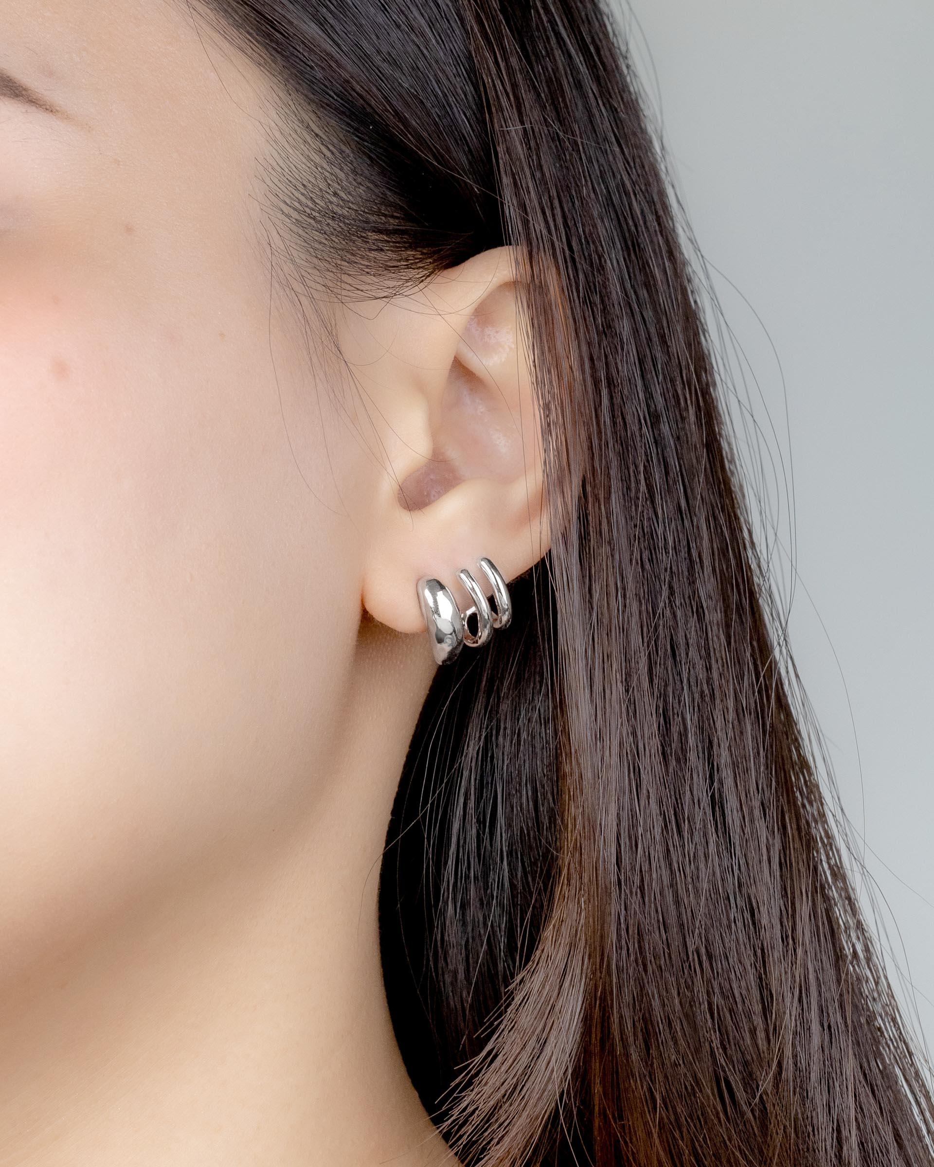 Kiersten Suspender Earrings in Silver