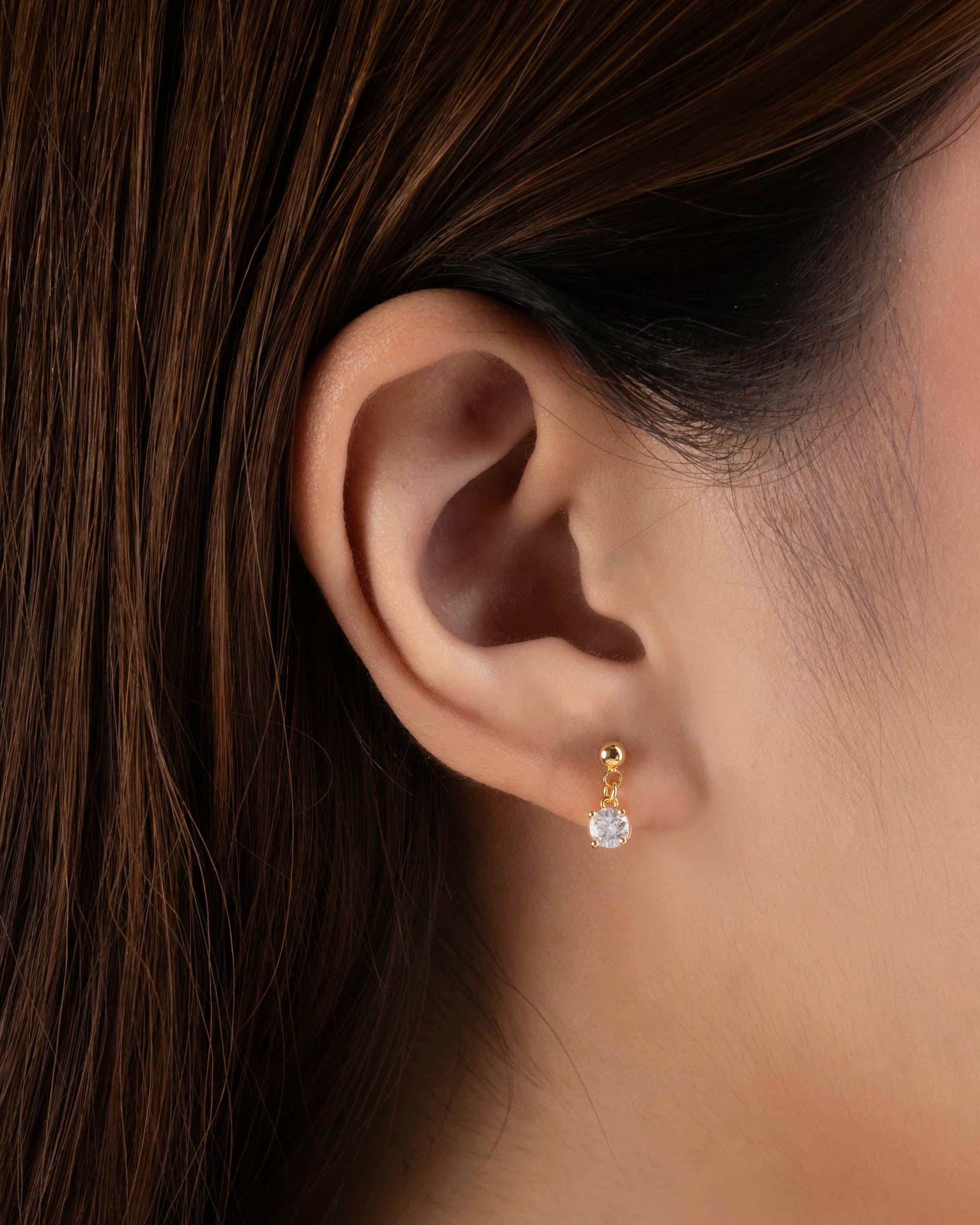 Lystria Drop Earrings in Gold